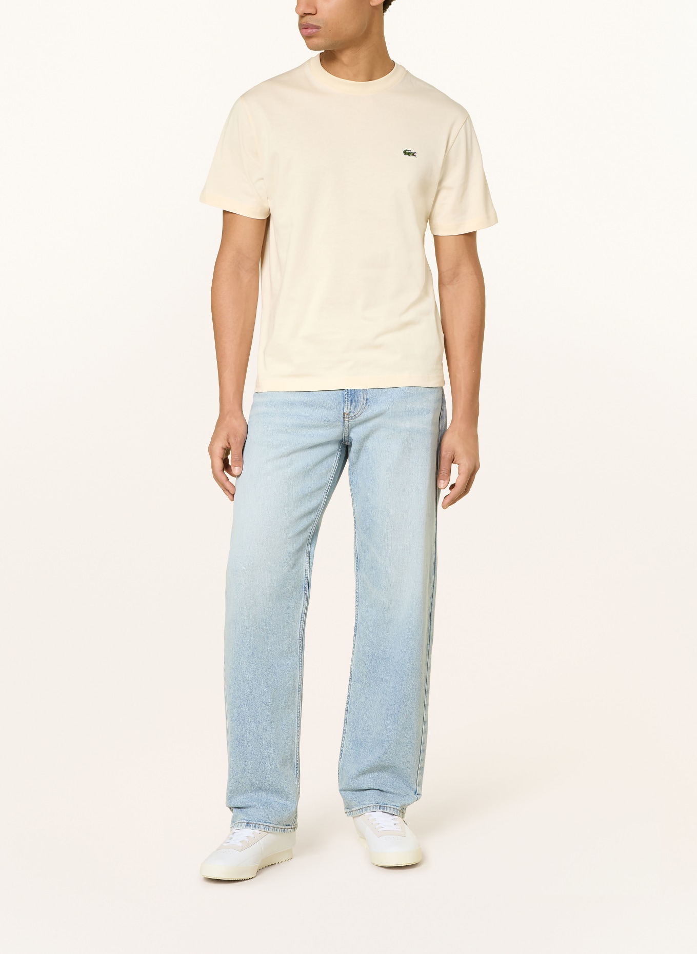 LACOSTE T-Shirt: BEIGE