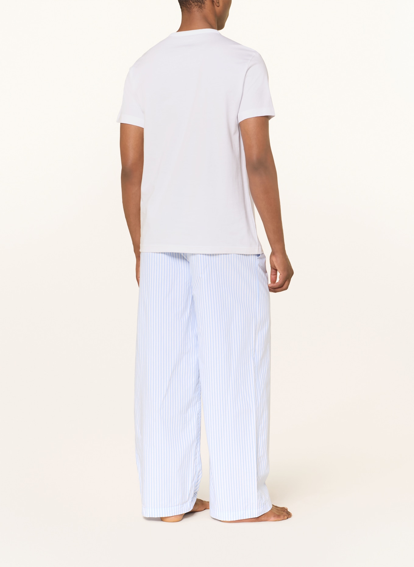 Calvin Klein chemise de nuit: BLANC / BLEU CLAIR