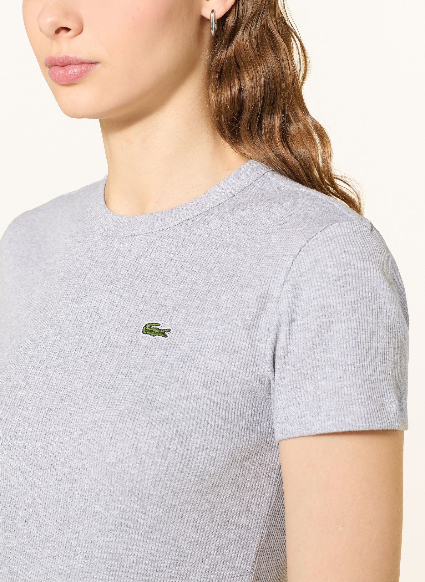 LACOSTE Tričko: ŠEDÁ