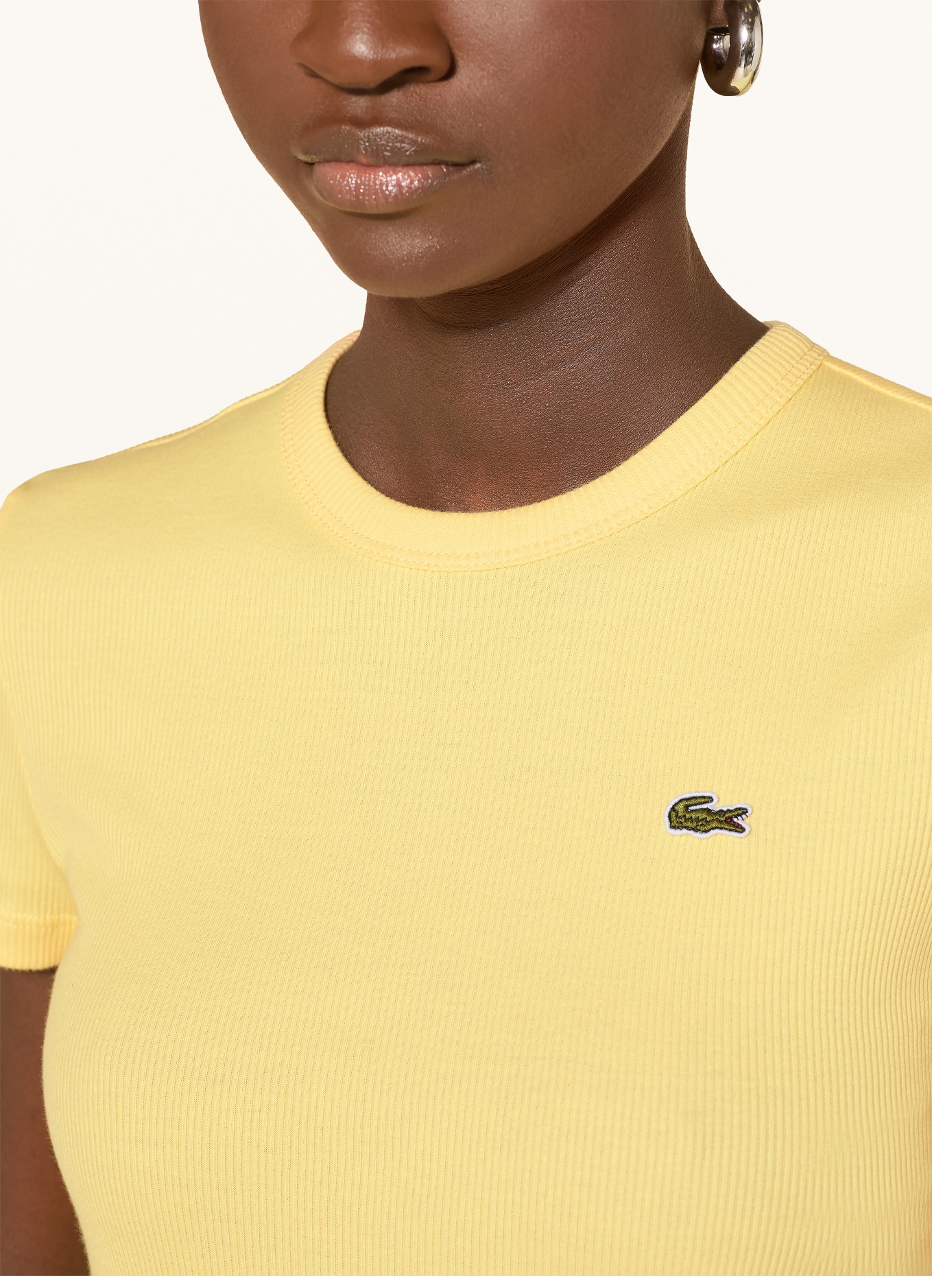 LACOSTE T-shirt: ŻÓŁTY
