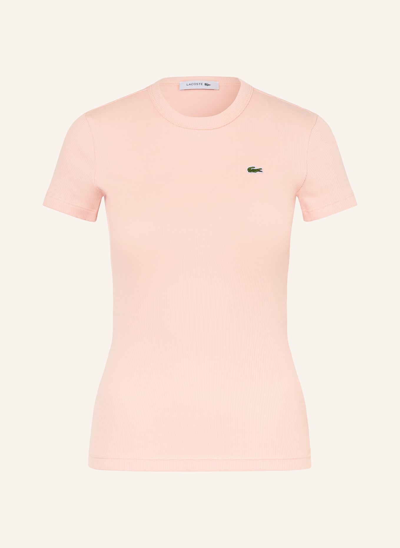 LACOSTE Tričko: TMAVĚ ORANŽOVÁ