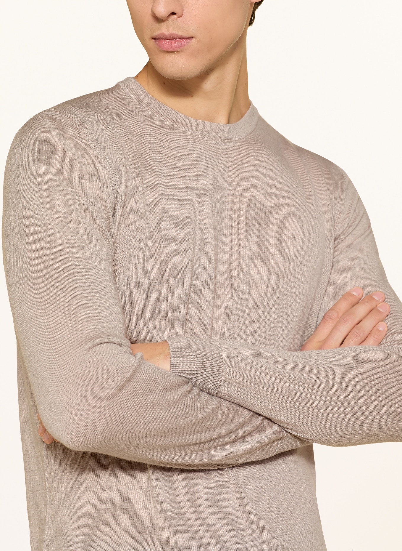 seidensticker Pullover aus Merinowolle: BEIGE