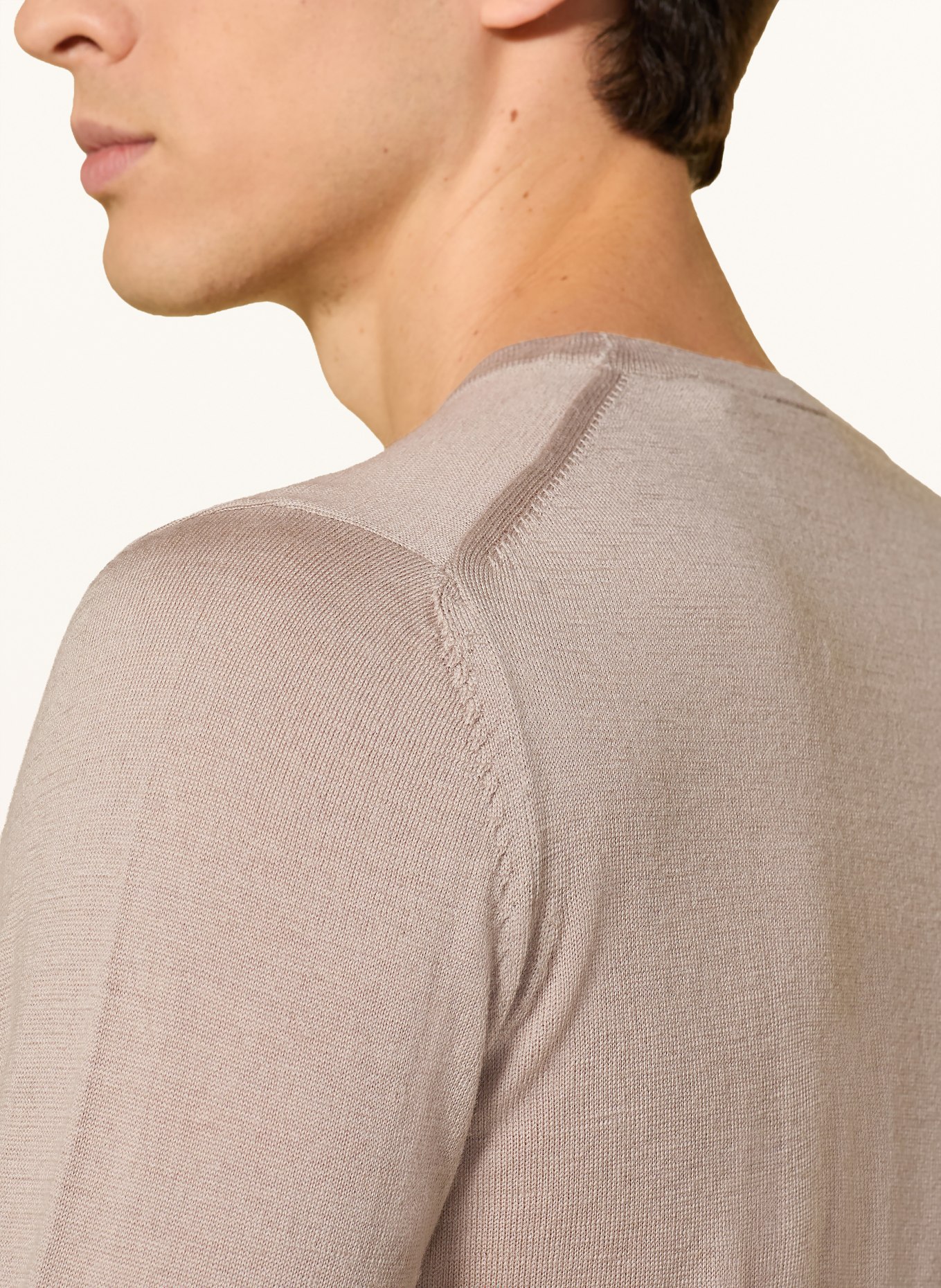 seidensticker Pullover aus Merinowolle: BEIGE