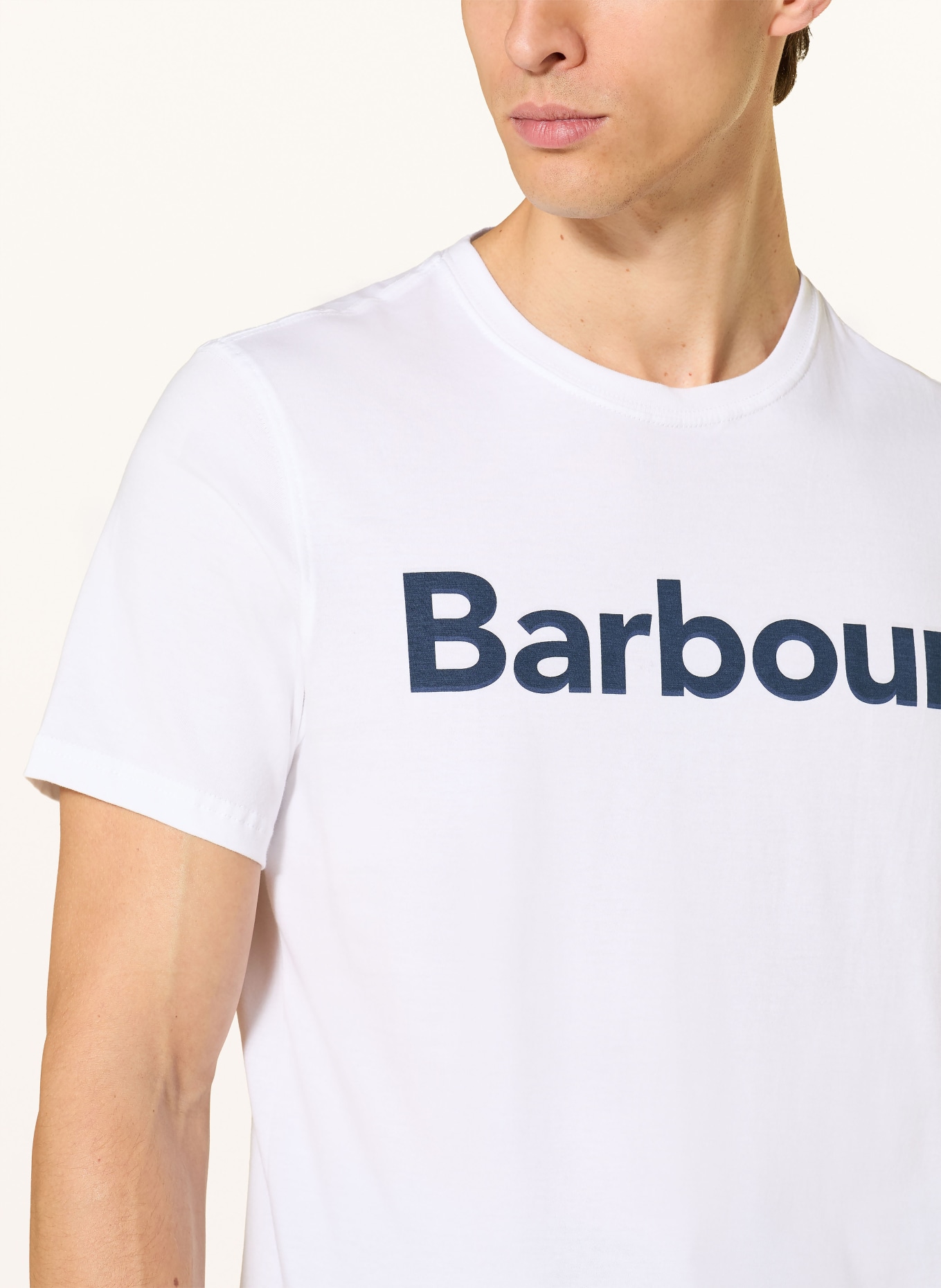 Barbour T-Shirt: WEISS