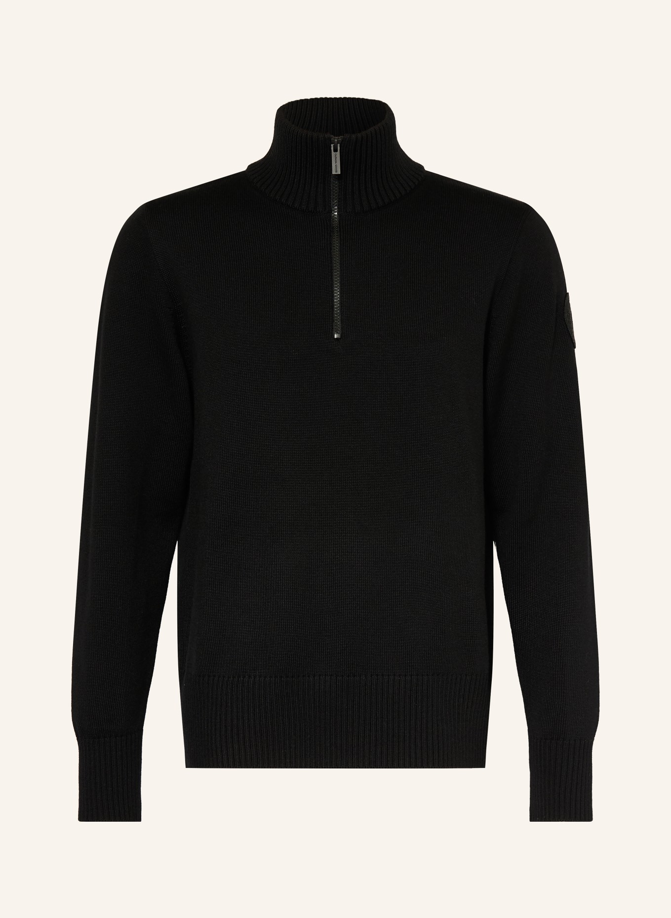 CANADA GOOSE Svetr troyer ROSSEAU: ČERNÁ