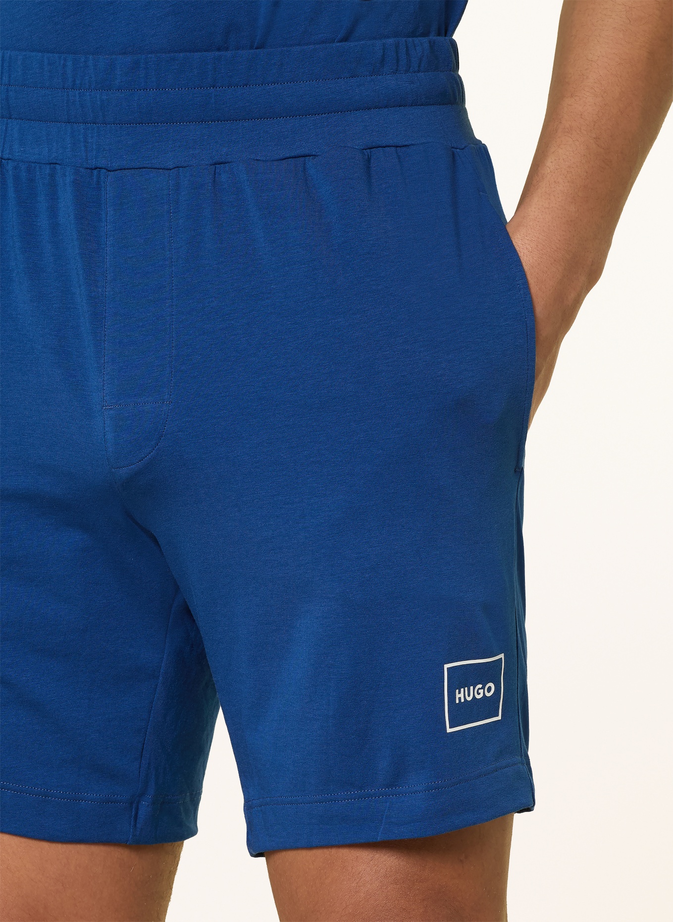HUGO Szorty od piżamy LAZE: NIEBIESKI