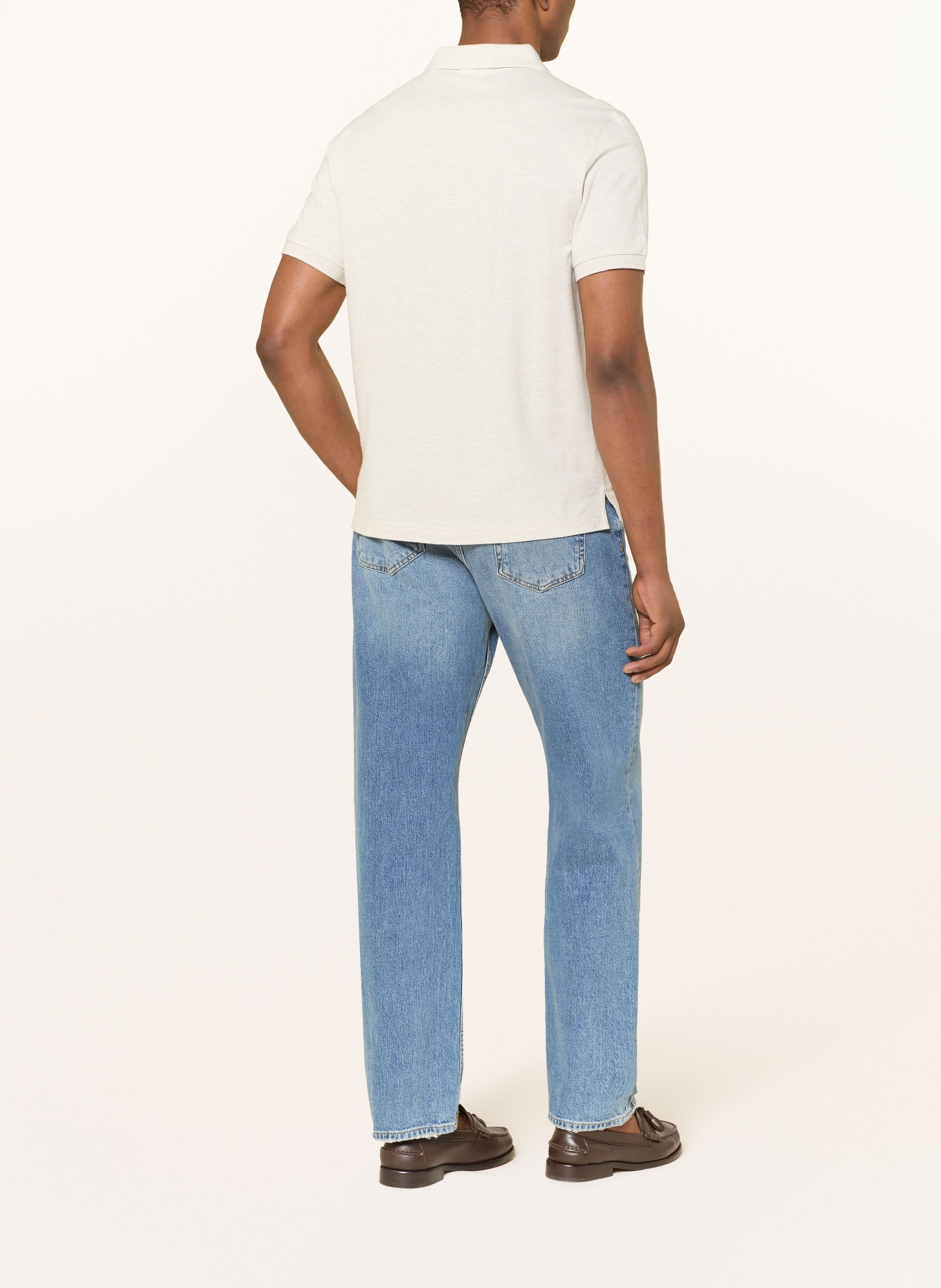 GANT Polokošile z piké Regular Fit: SVĚTLE ŠEDÁ