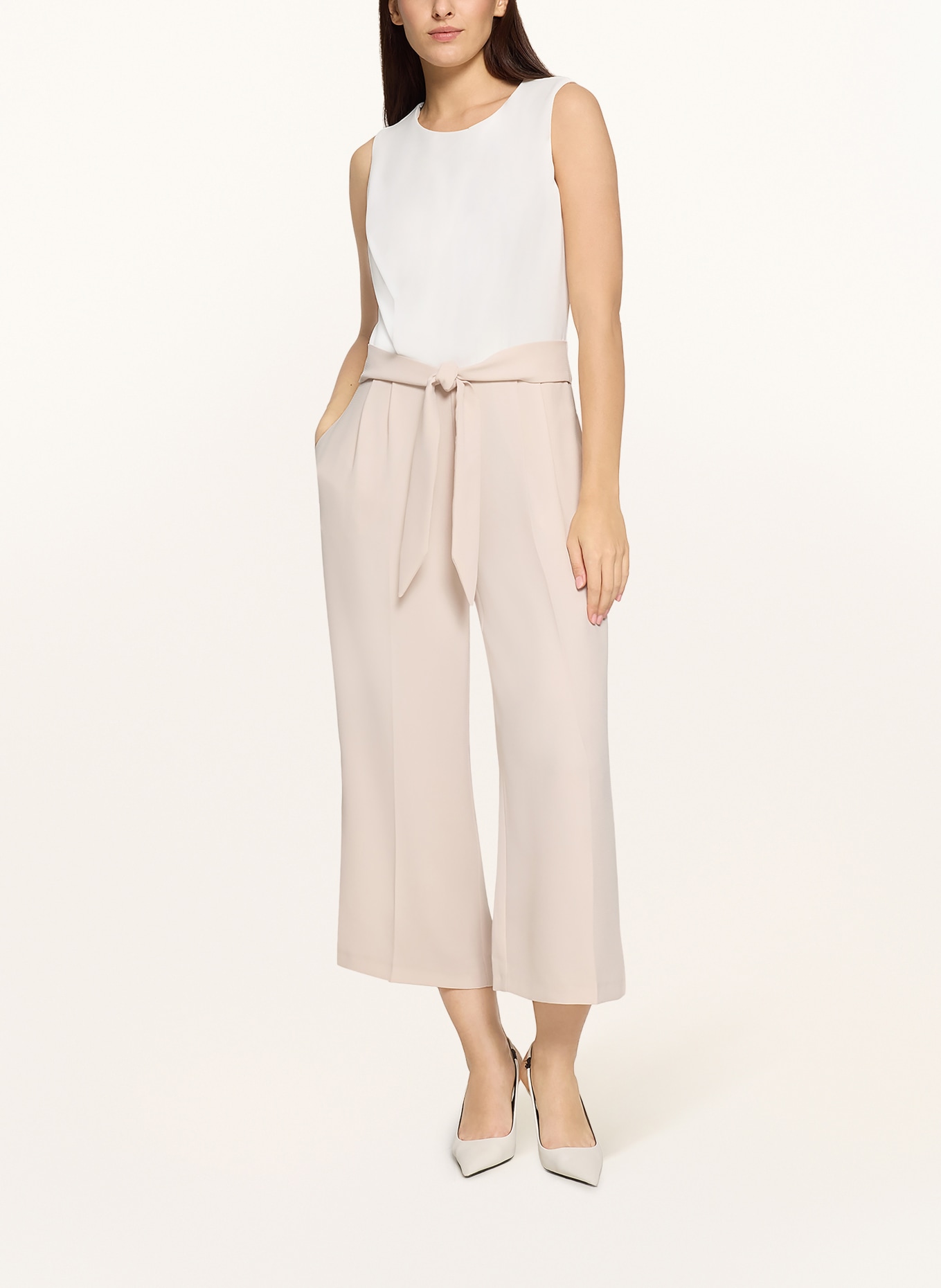 BETTY&CO Jumpsuit: CREAM / WHITE