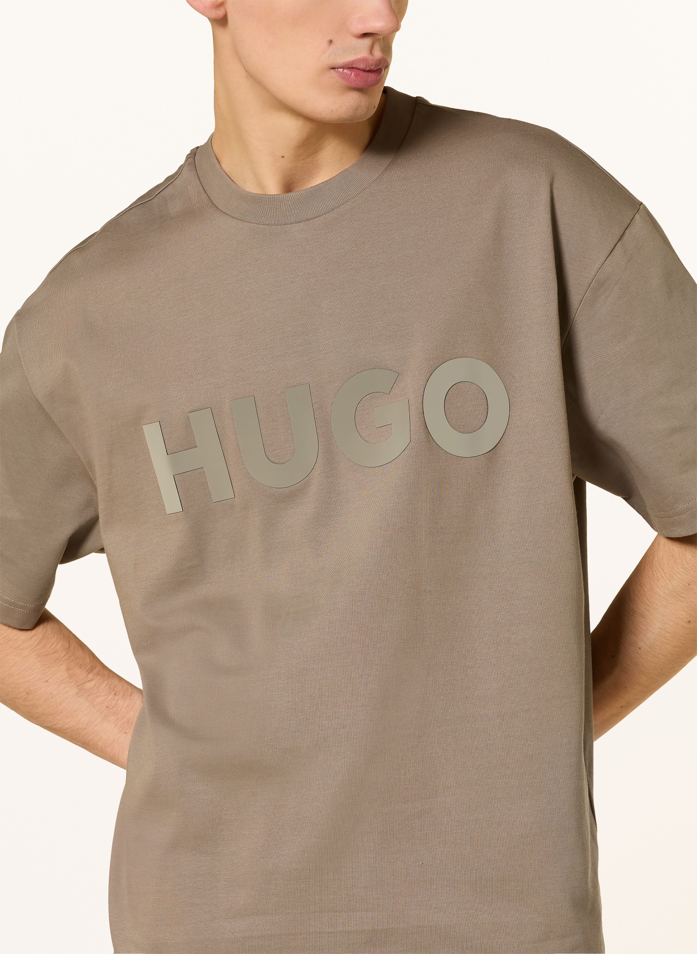 HUGO T-Shirt DINKEE: TAUPE