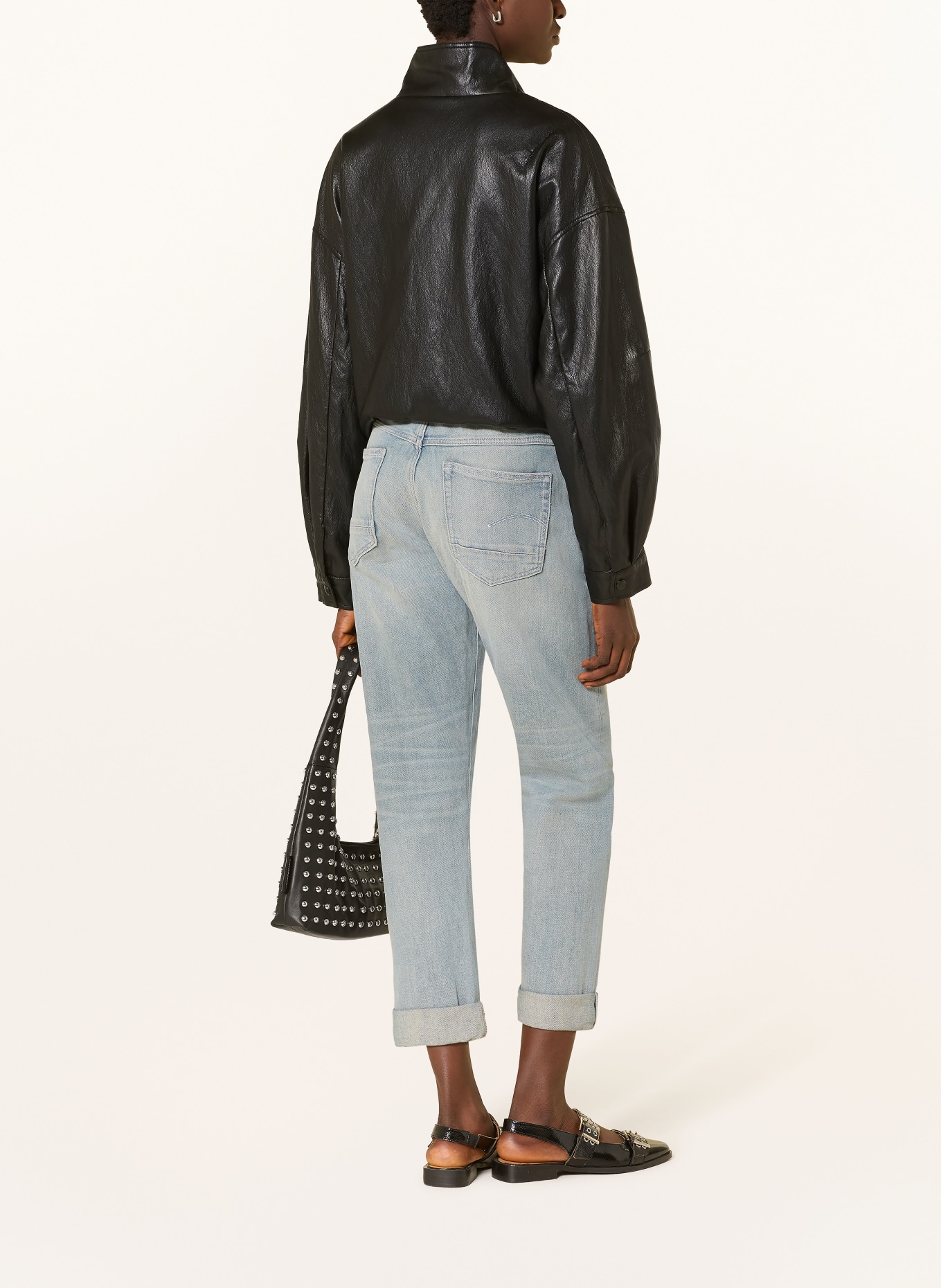 G-Star Boyfriend džíny KATE: J067 faded mechanical grey