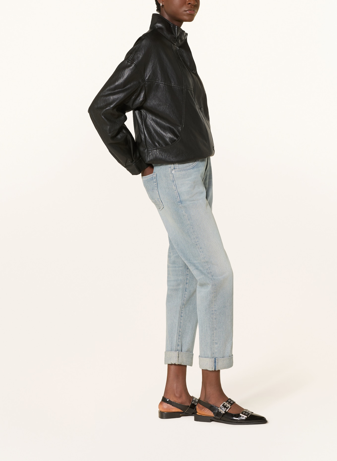 G-Star Boyfriend džíny KATE: J067 faded mechanical grey