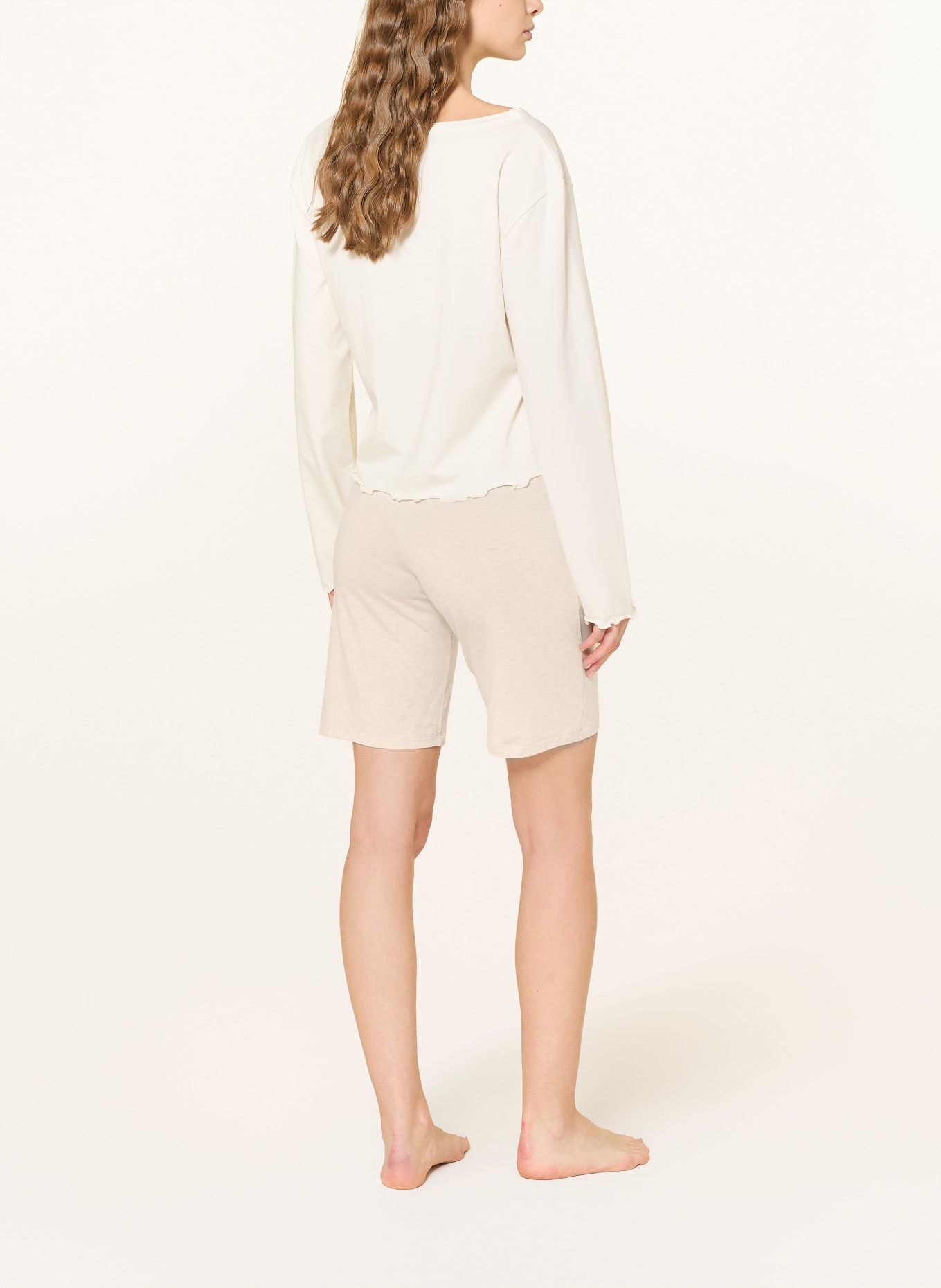 HANRO Szorty od piżamy NATURAL ELEGANCE: BEŻOWY