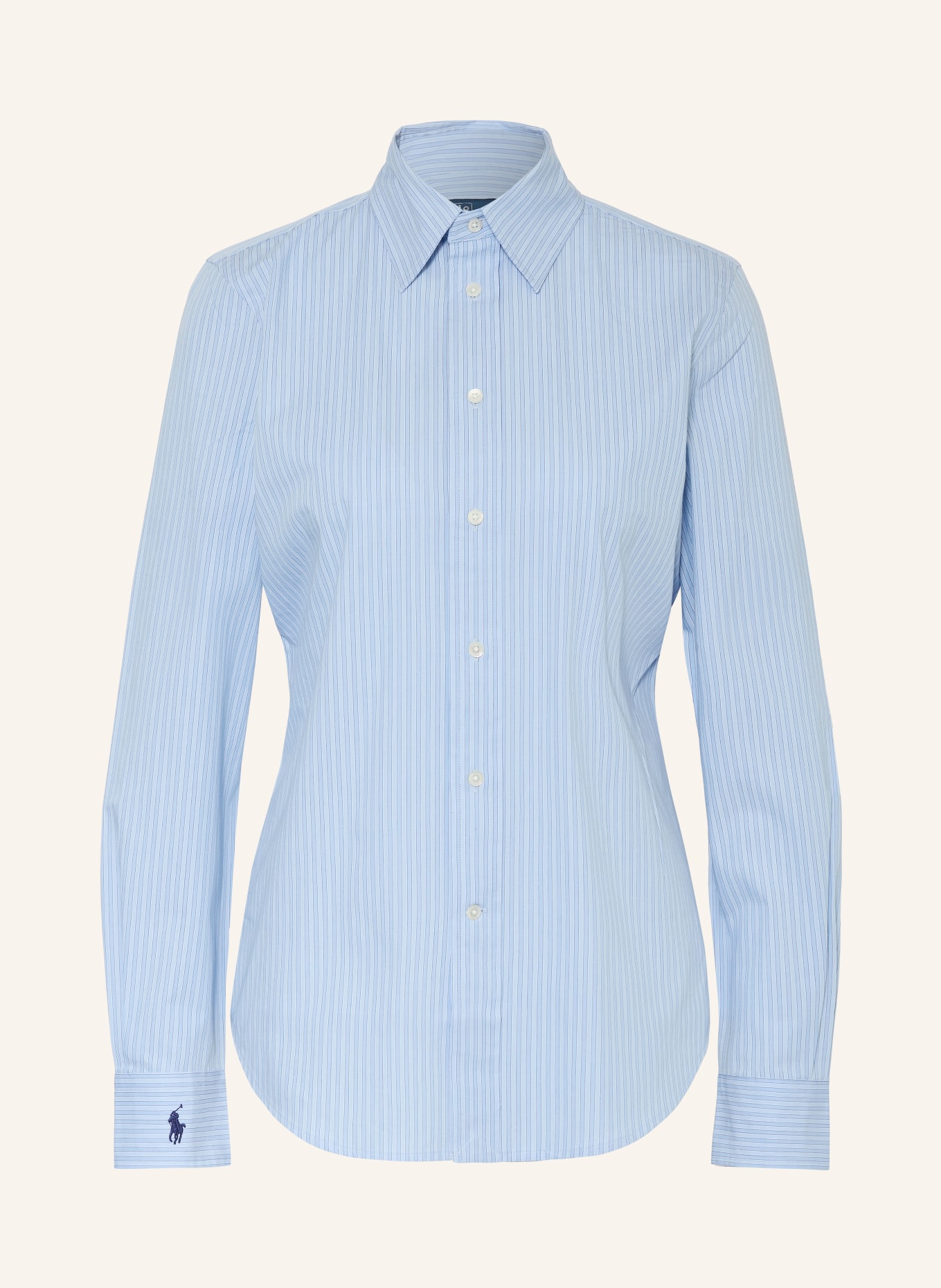 POLO RALPH LAUREN Shirt blouse: LIGHT BLUE / BLUE