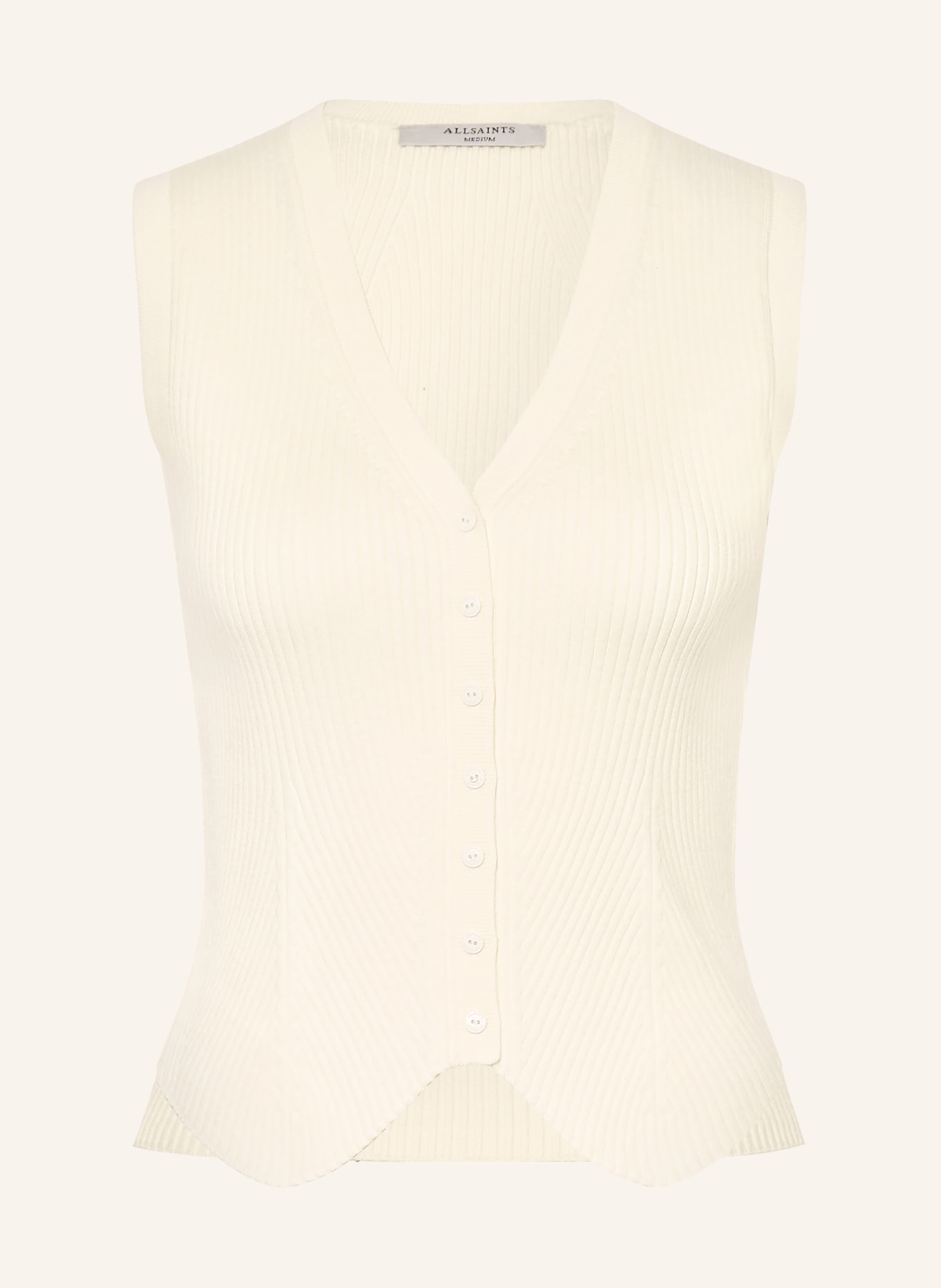 ALLSAINTS Strickweste CRUZ: ECRU