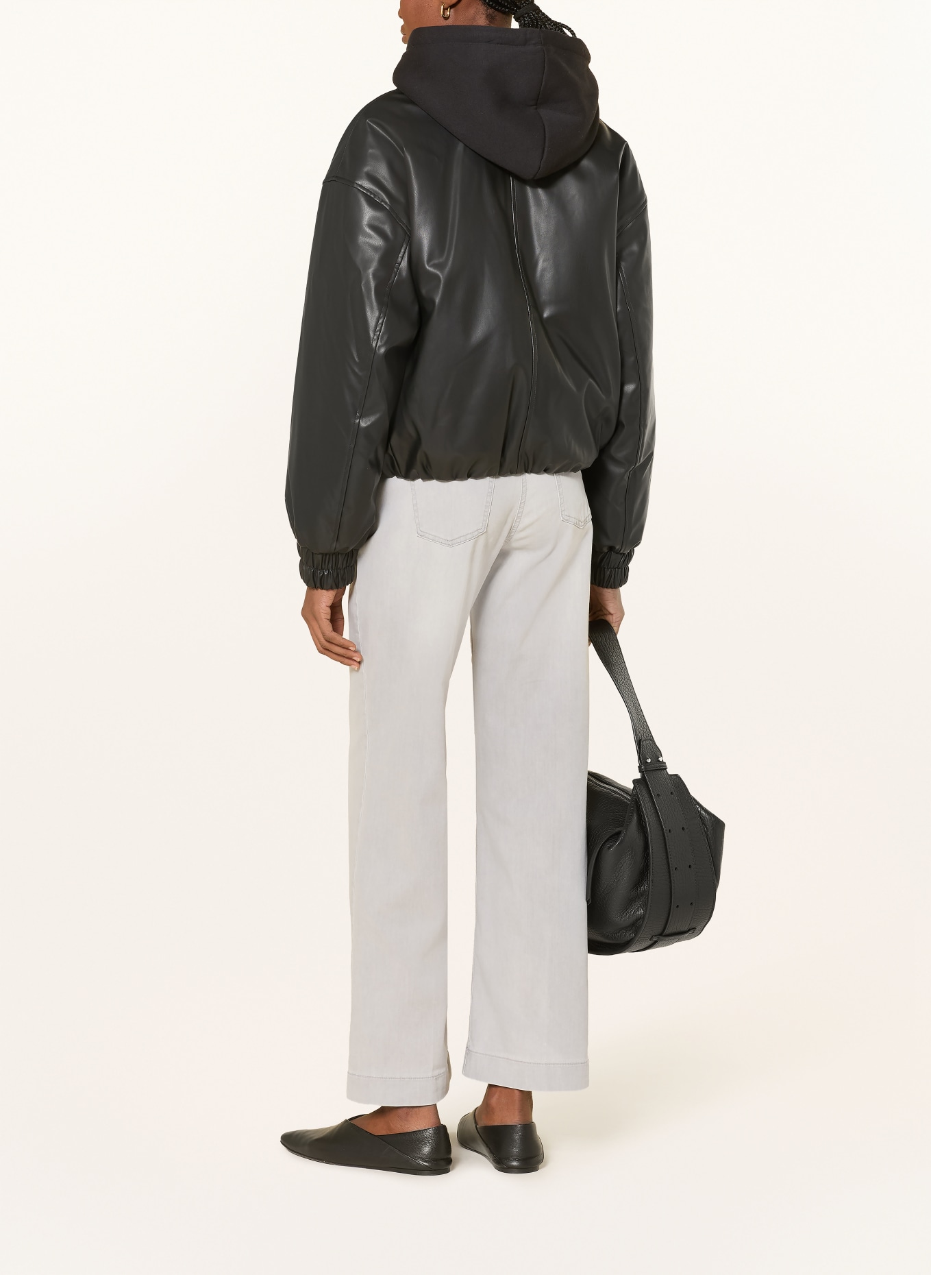 MAC Džíny s širokými nohavicemi DREAM: D322 ash grey washed