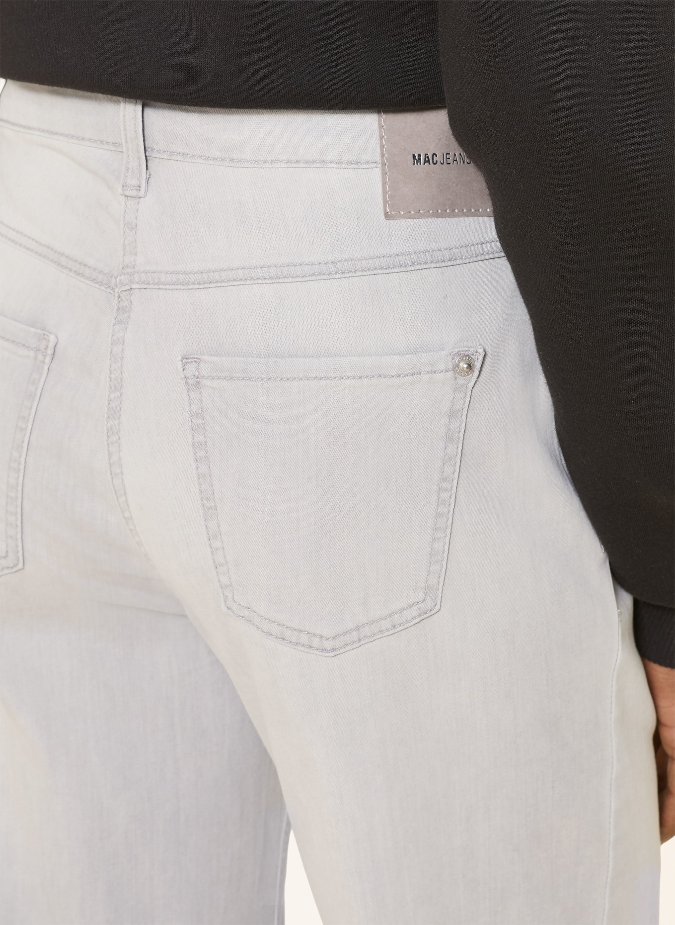 MAC Džíny s širokými nohavicemi DREAM: D322 ash grey washed