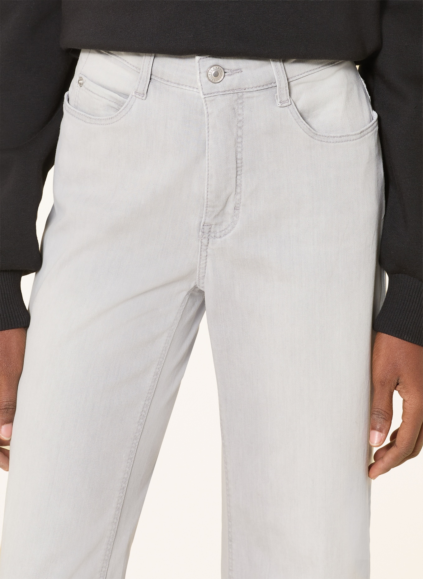 MAC Džíny s širokými nohavicemi DREAM: D322 ash grey washed