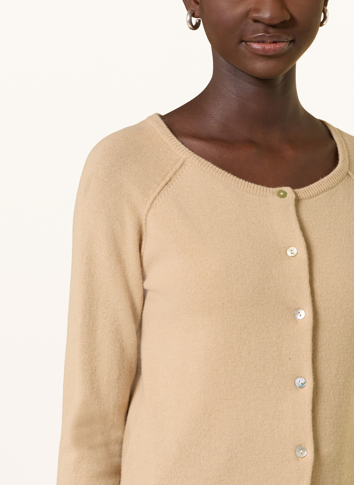 rosemunde Pletený kabátek LAICA s kašmírem: VELBLOUDÍ