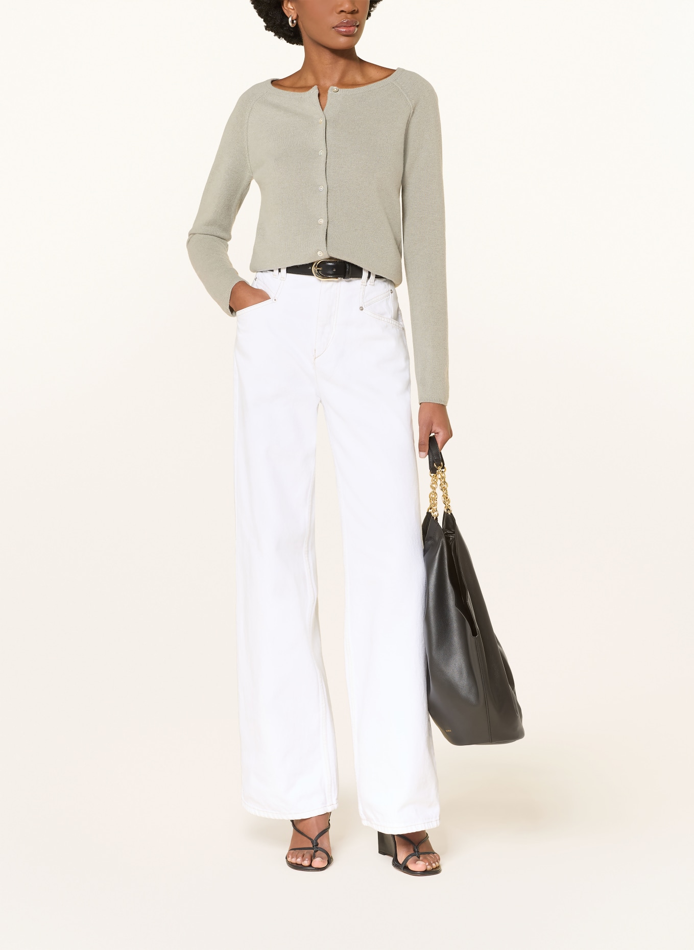 rosemunde Strickjacke LAICA mit Cashmere: KHAKI