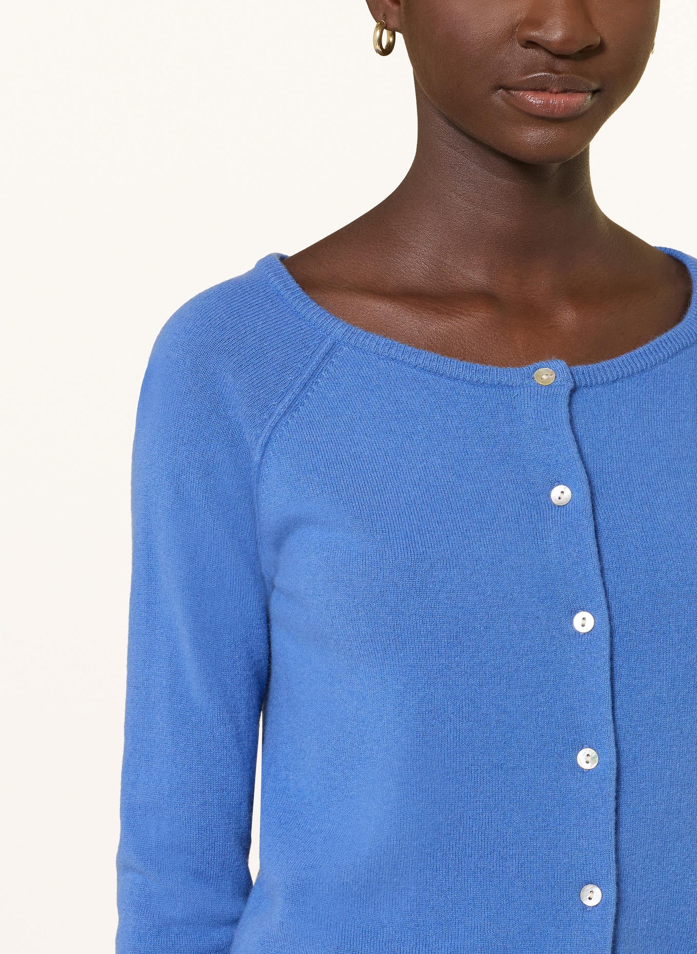 rosemunde Pletený kabátek LAICA s kašmírem: MODRÁ