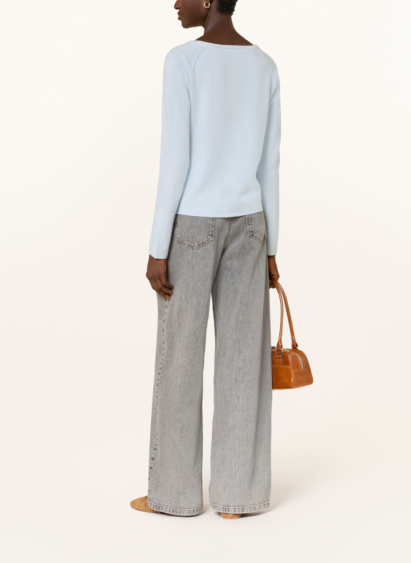 rosemunde Cardigan LAICA with cashmere: LIGHT BLUE