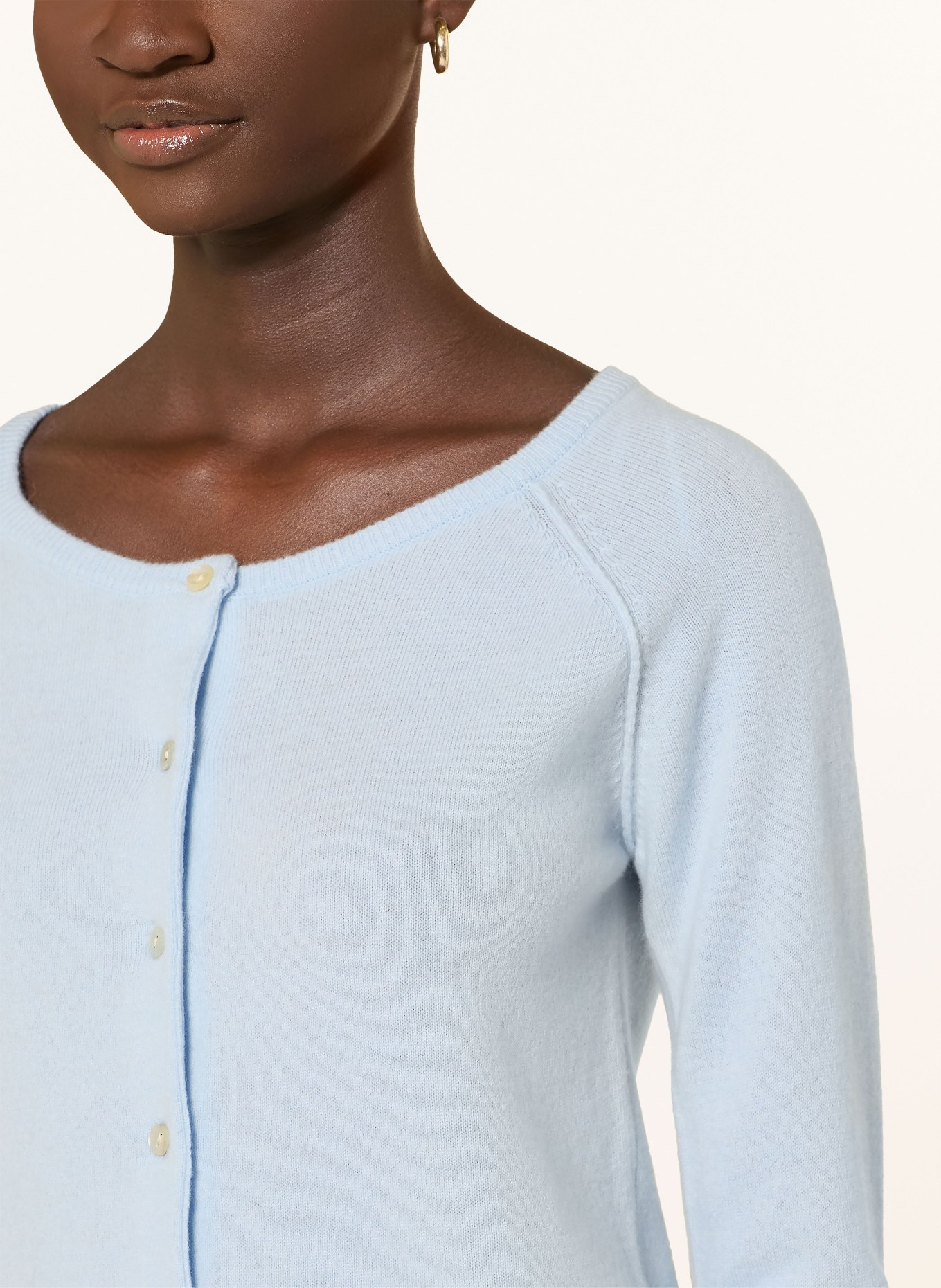 rosemunde Cardigan LAICA with cashmere: LIGHT BLUE