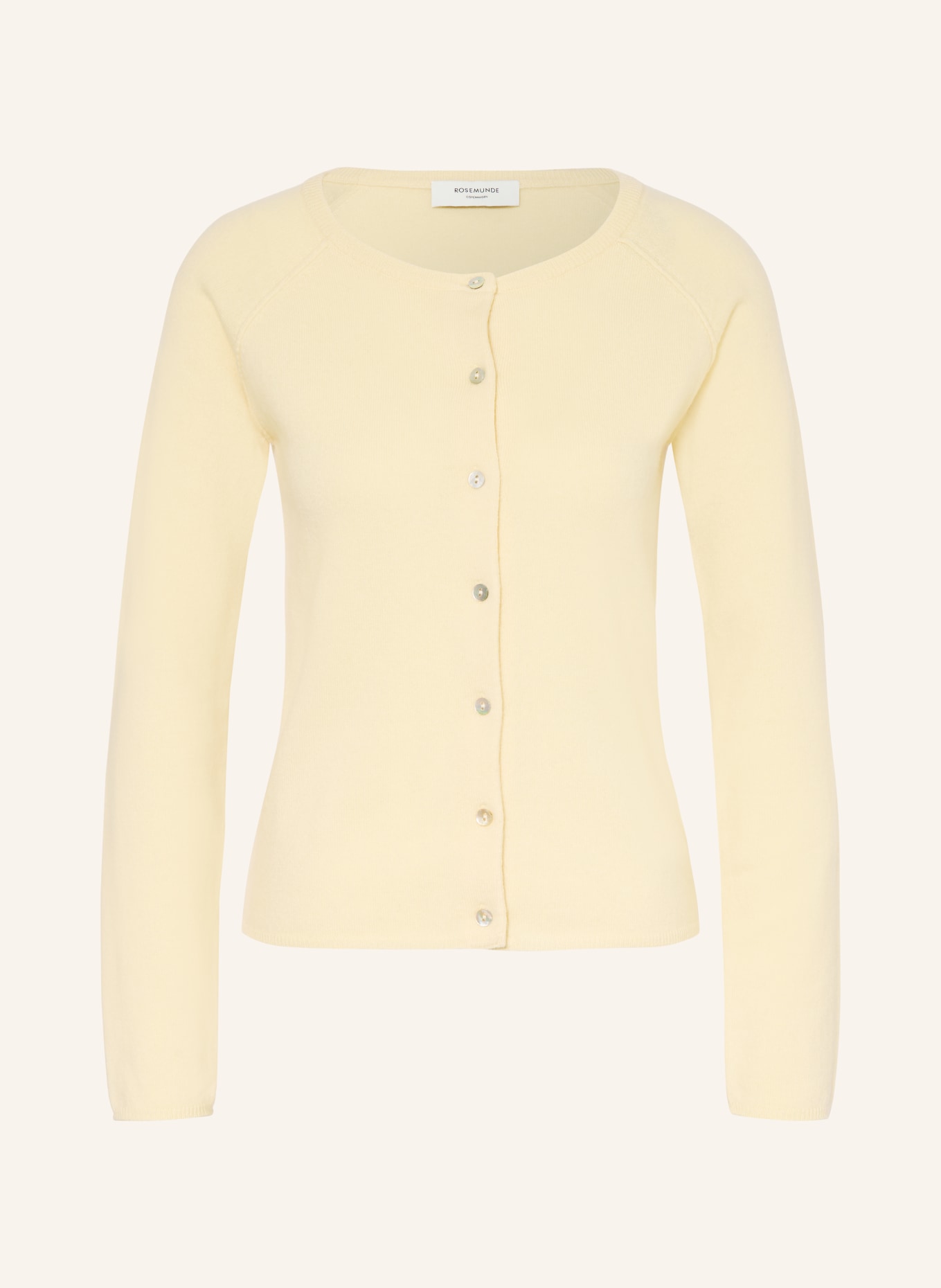 rosemunde Pletený kabátek LAICA s kašmírem: ŽLUTÁ