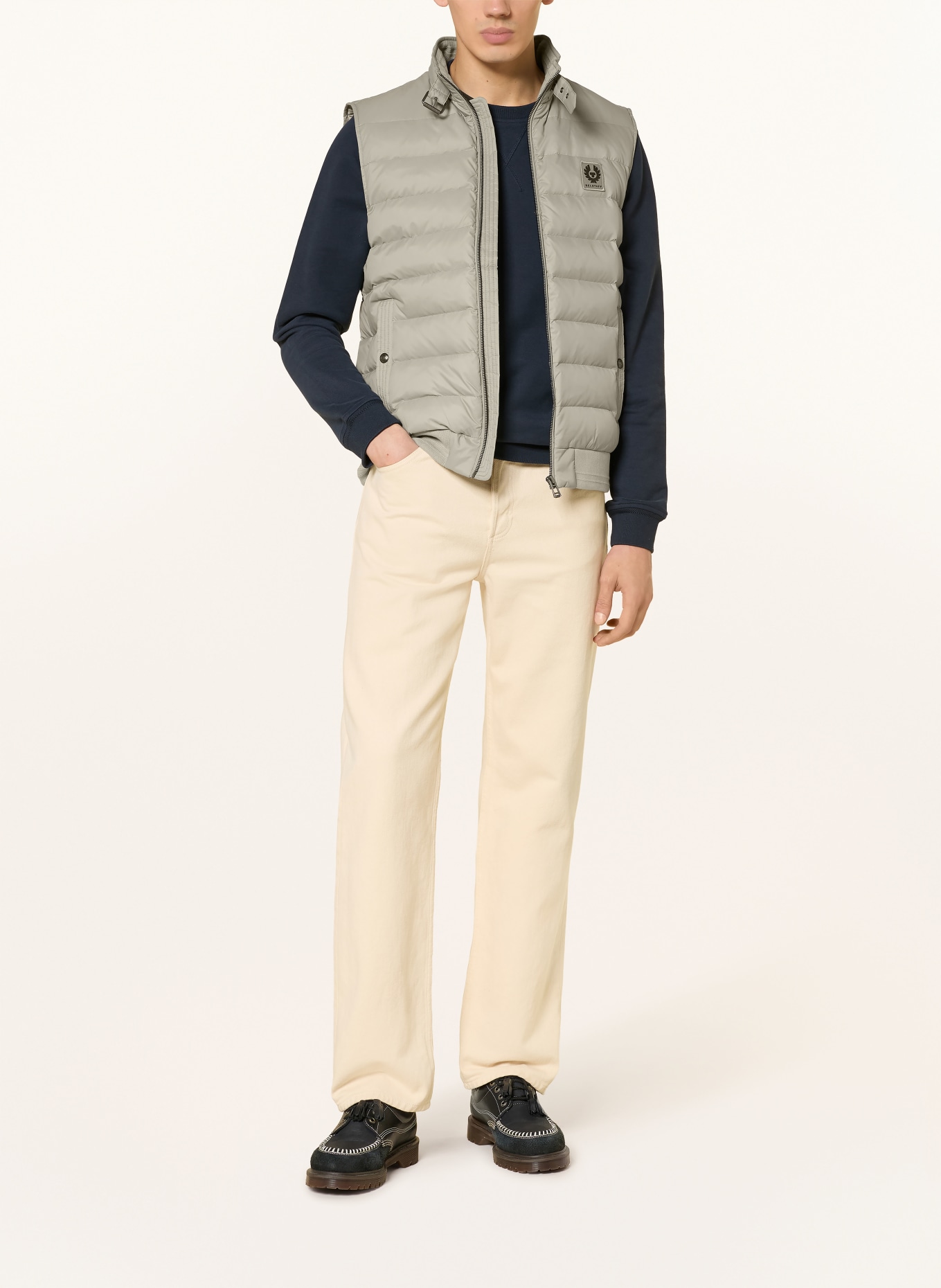 BELSTAFF Daunenweste CIRCUIT: HELLGRÜN