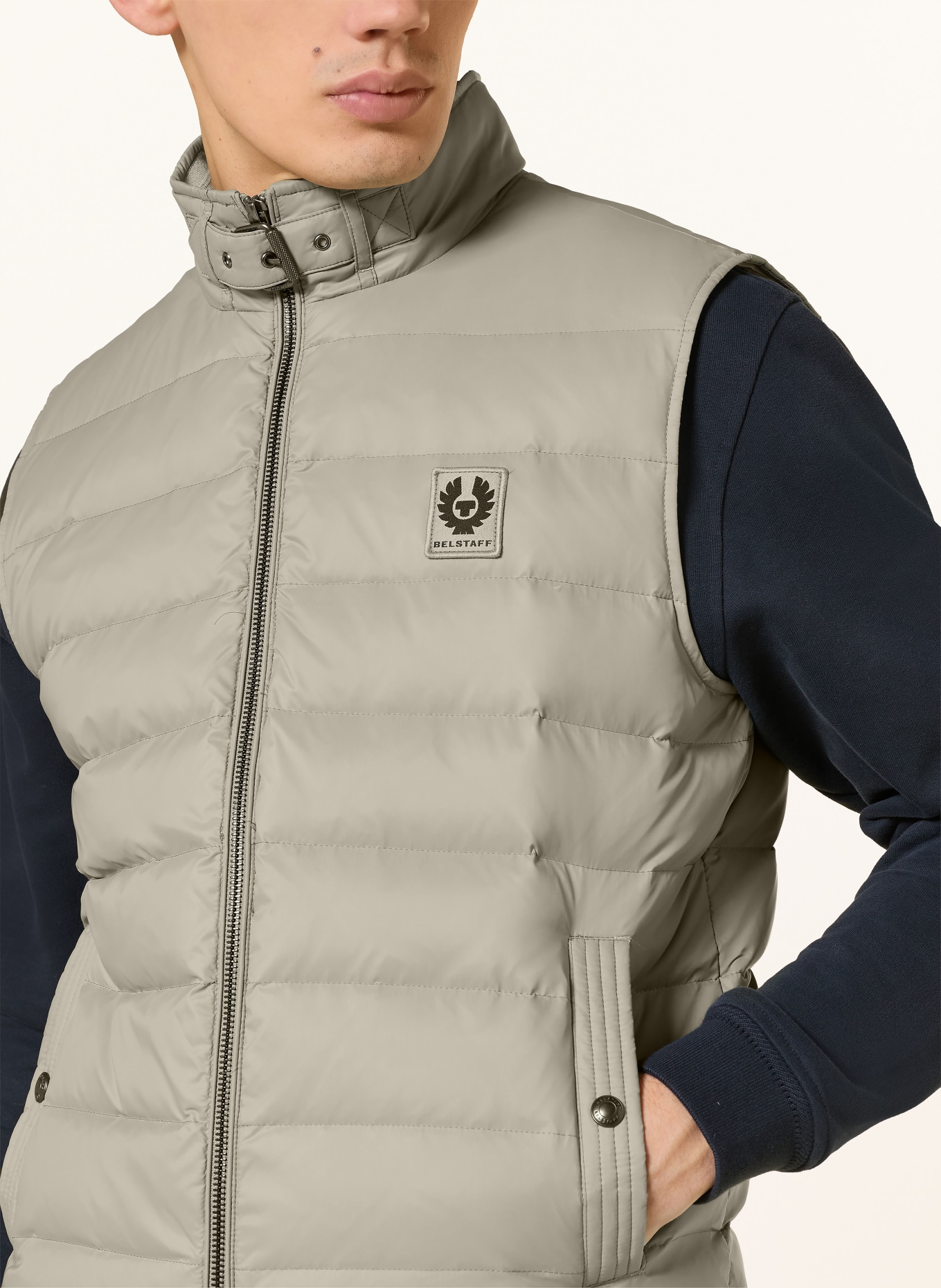 BELSTAFF Daunenweste CIRCUIT: HELLGRÜN