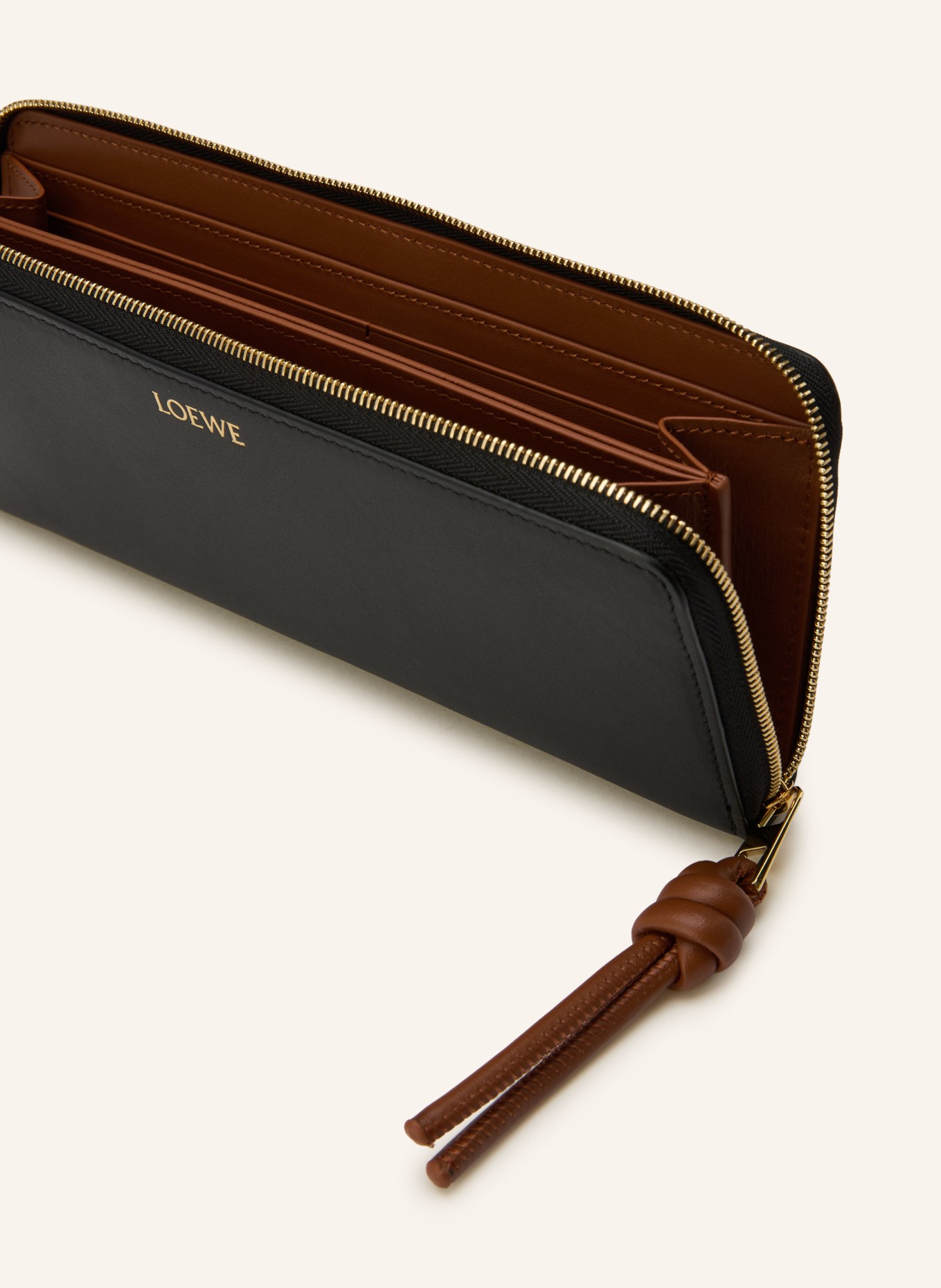 LOEWE Geldbörse: SCHWARZ / GOLD / BRAUN
