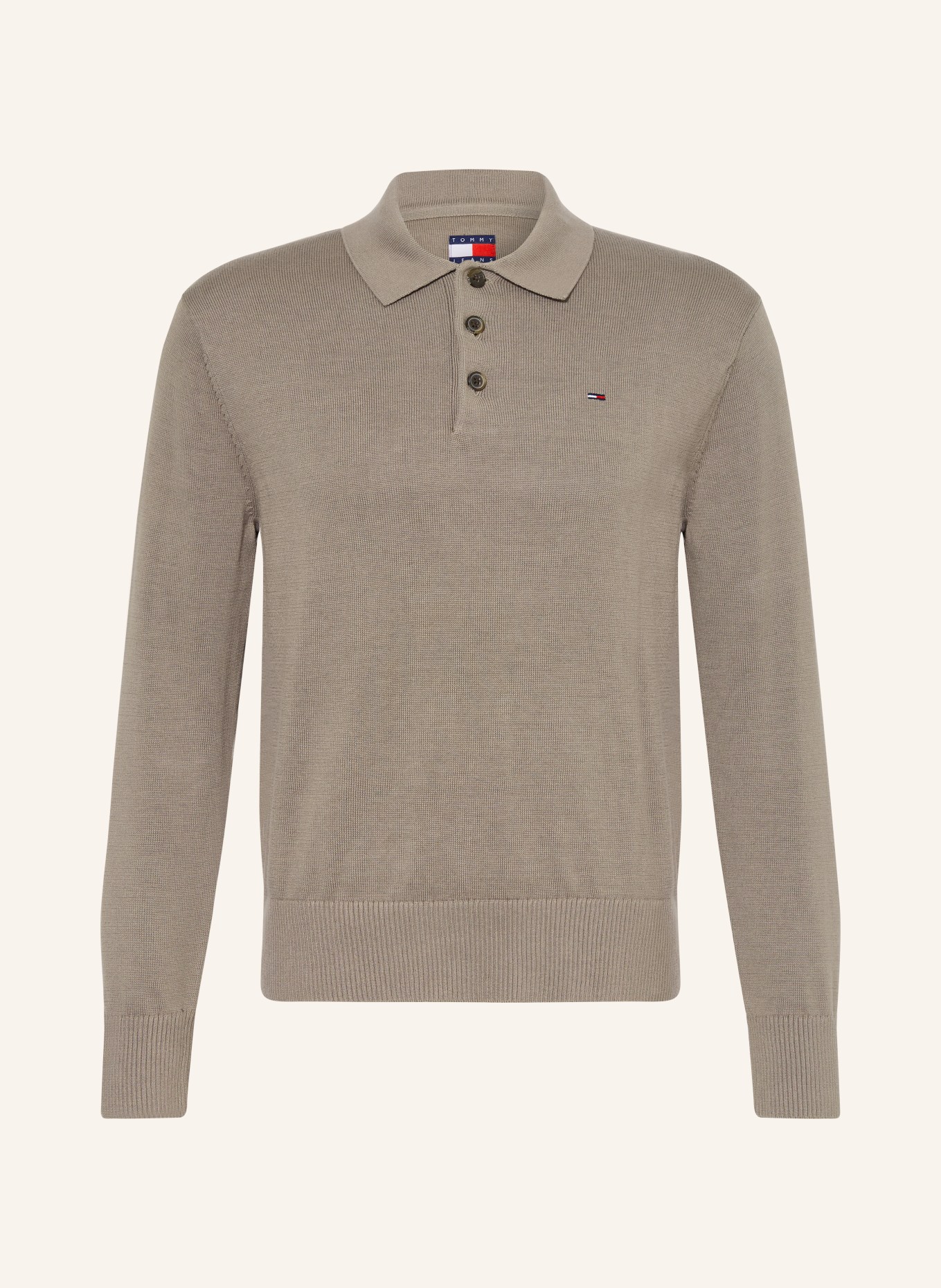 TOMMY JEANS Polo en maille: TAUPE