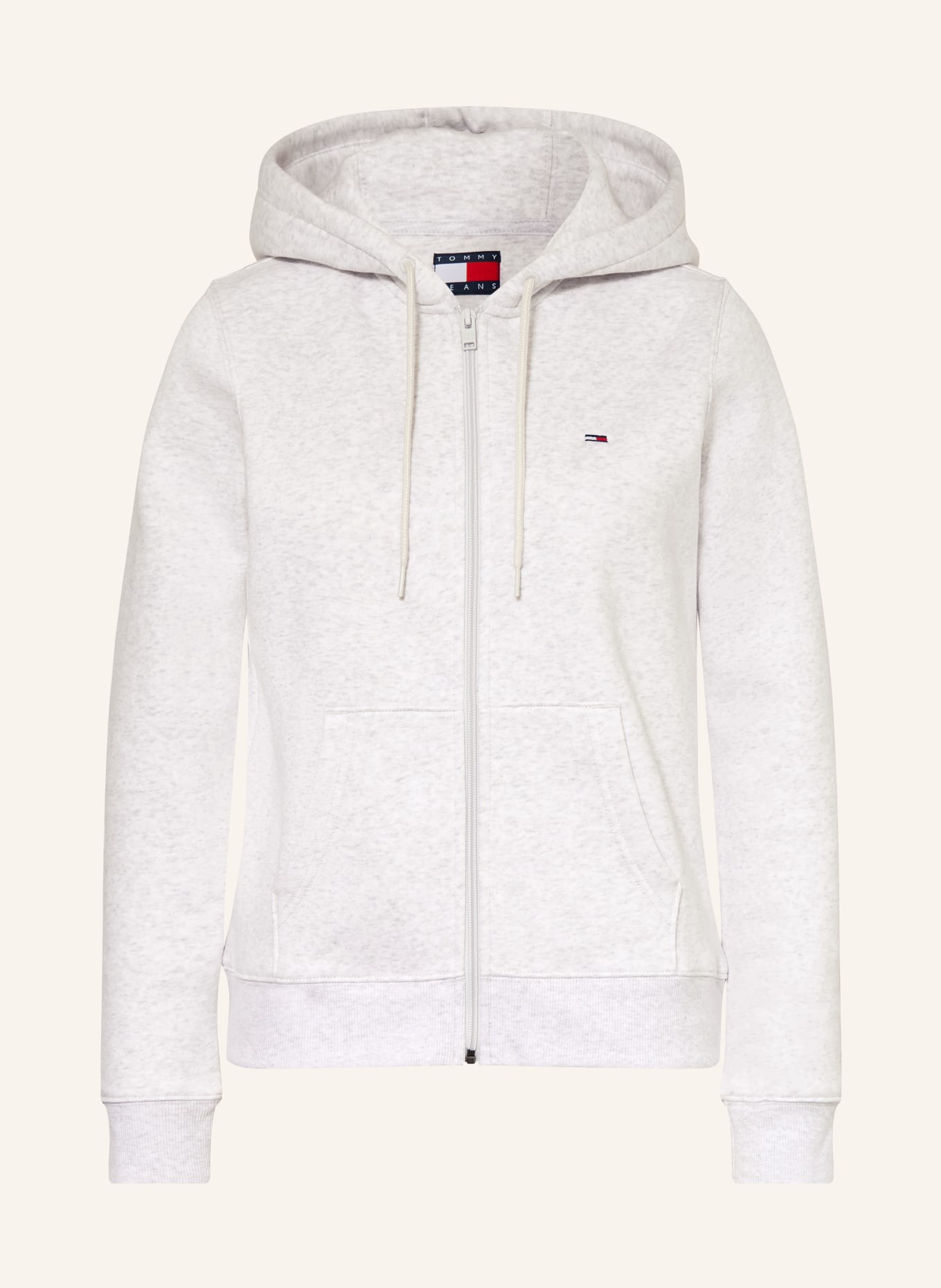 TOMMY JEANS Sweatjacke: HELLGRAU