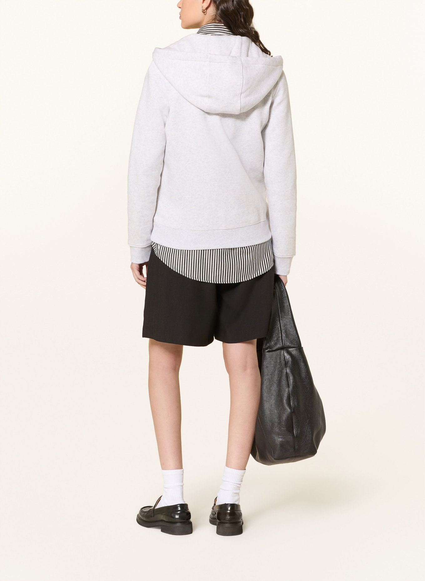 TOMMY JEANS Sweatjacke: HELLGRAU