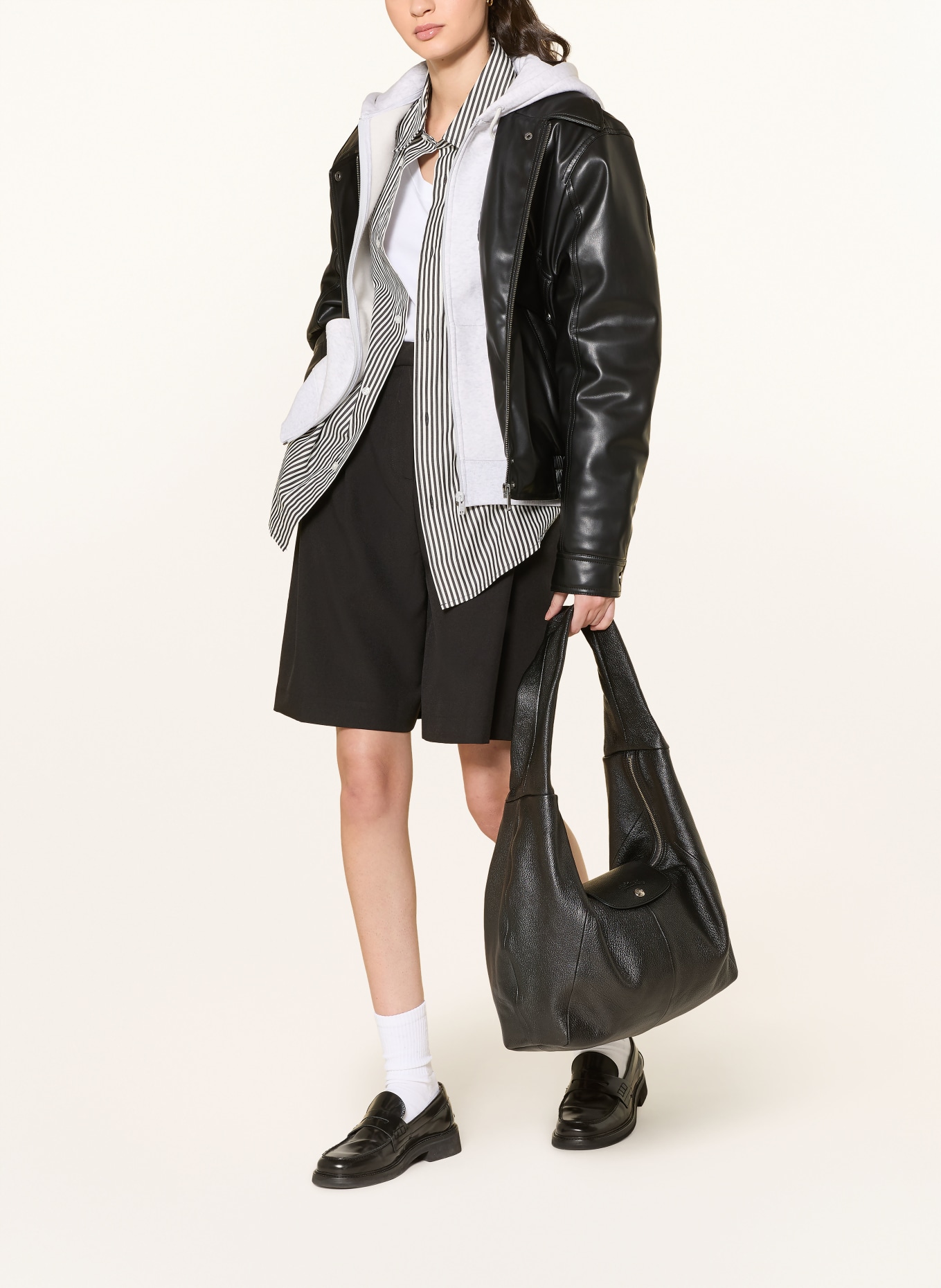 TOMMY JEANS Sweatjacke: HELLGRAU