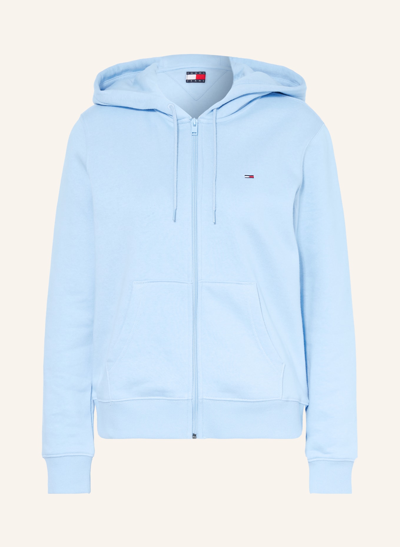 TOMMY JEANS Sweatjacke: HELLBLAU
