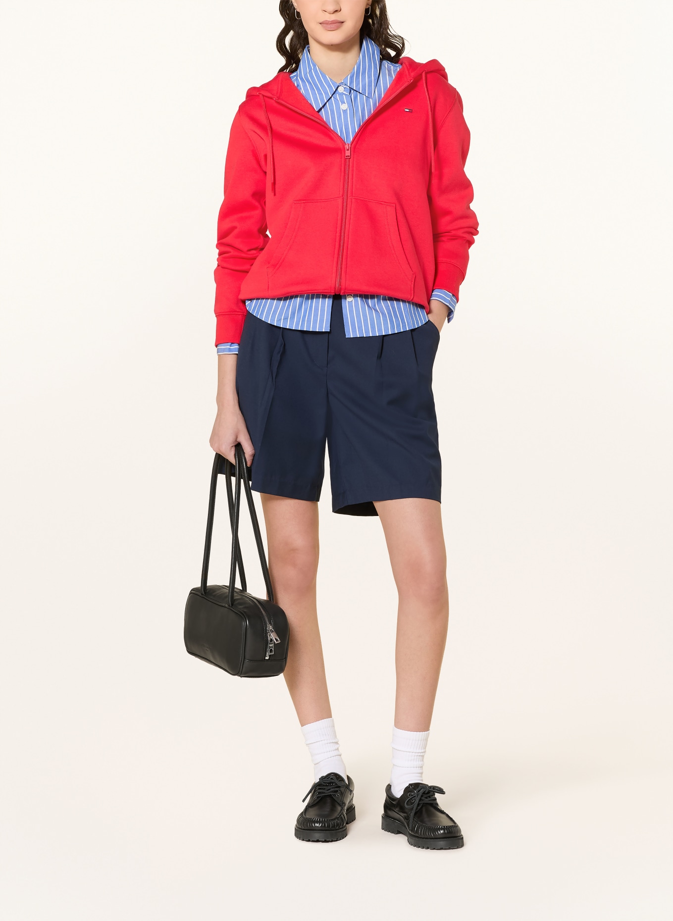 TOMMY JEANS Bluza rozpinana: CZERWONY