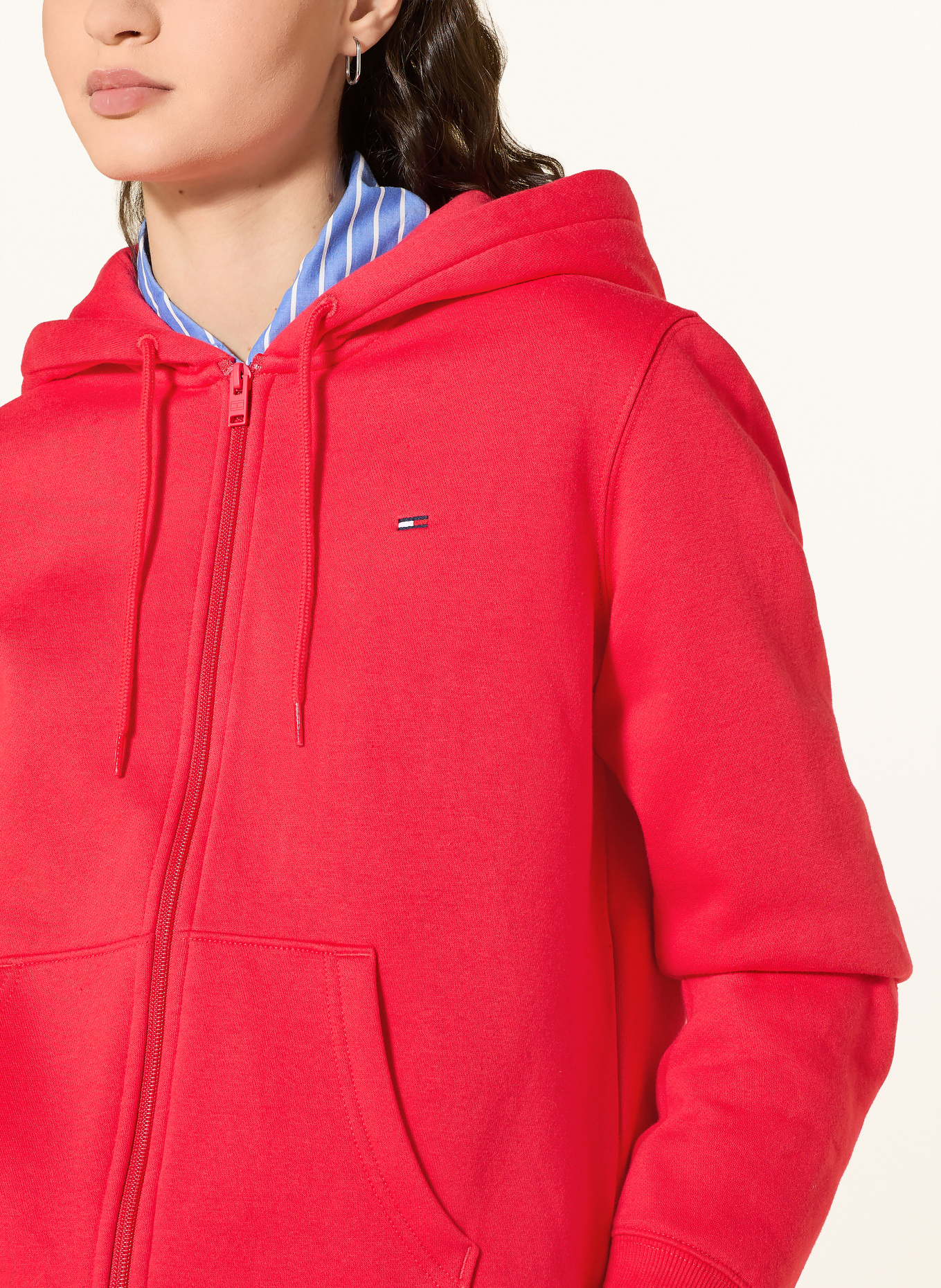 TOMMY JEANS Bluza rozpinana: CZERWONY