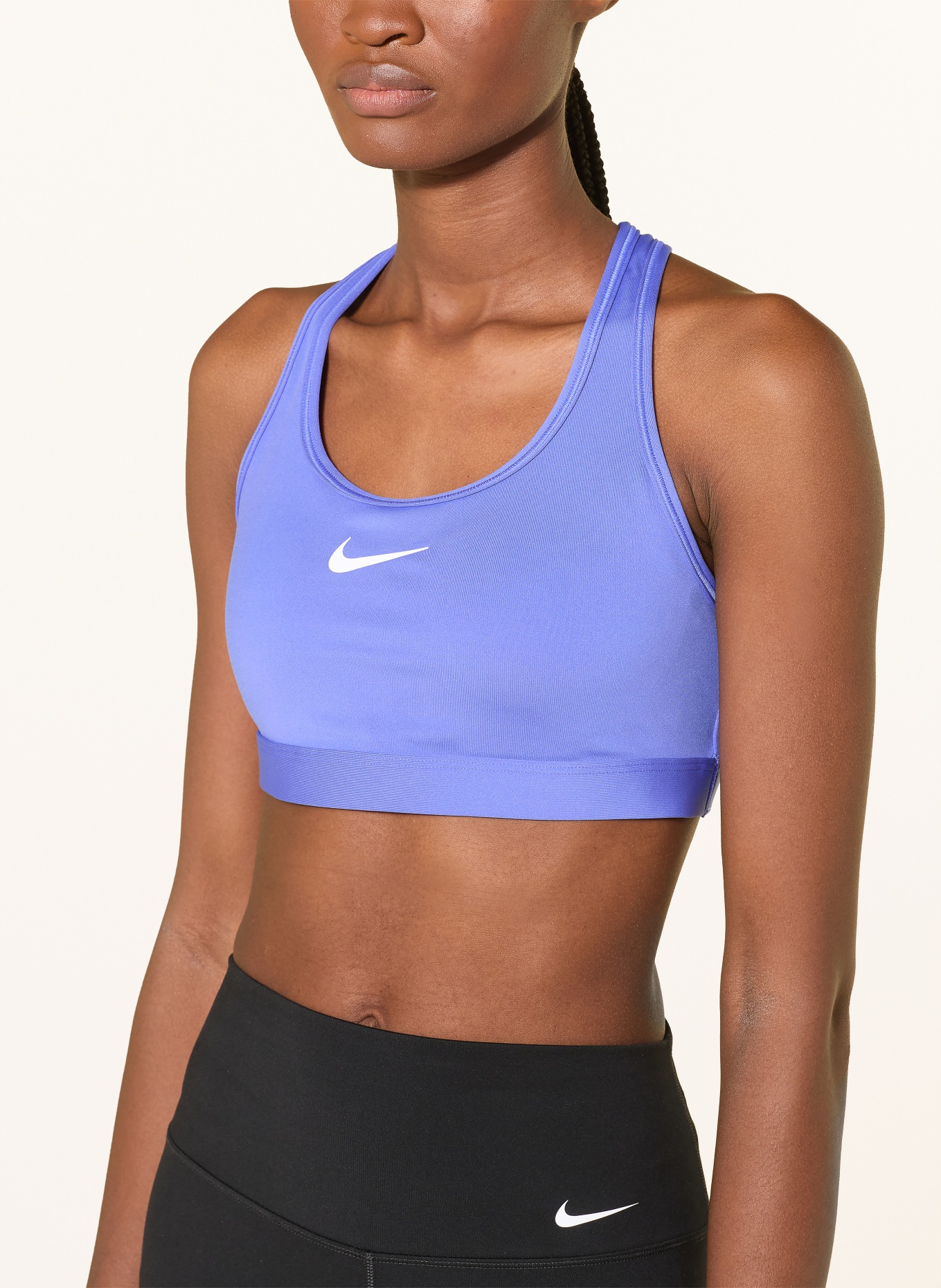 Nike Sportovní podprsenka SWOOSH: SVĚTLE FIALOVÁ