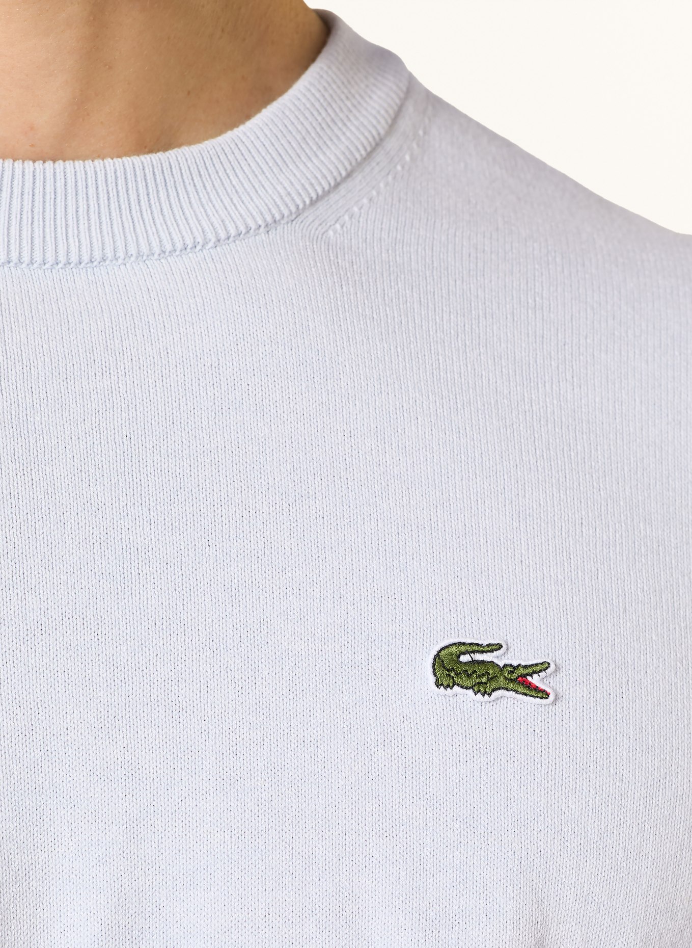 LACOSTE trui: LICHTBLAUW