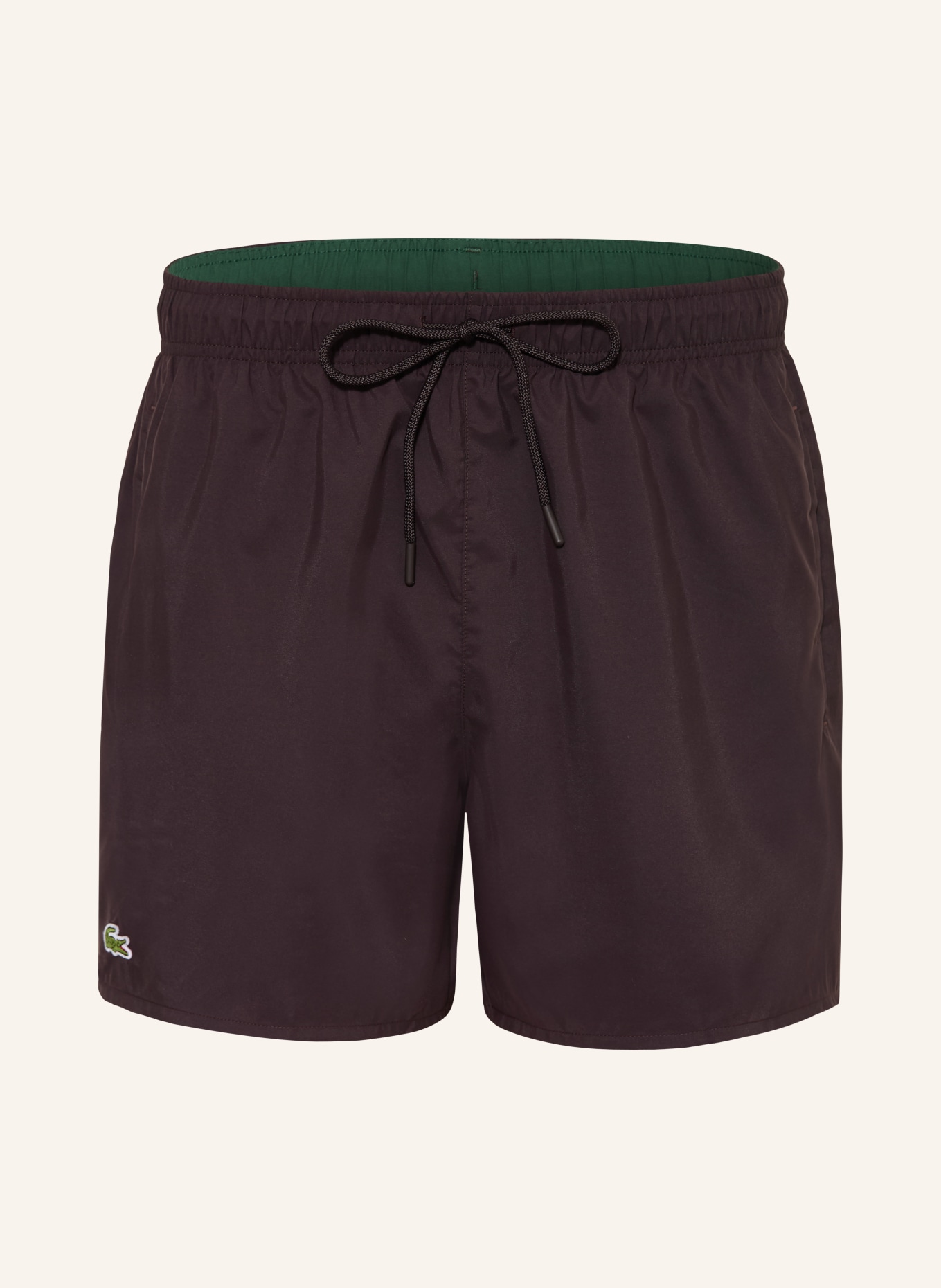 LACOSTE Badeshorts: DUNKELBRAUN