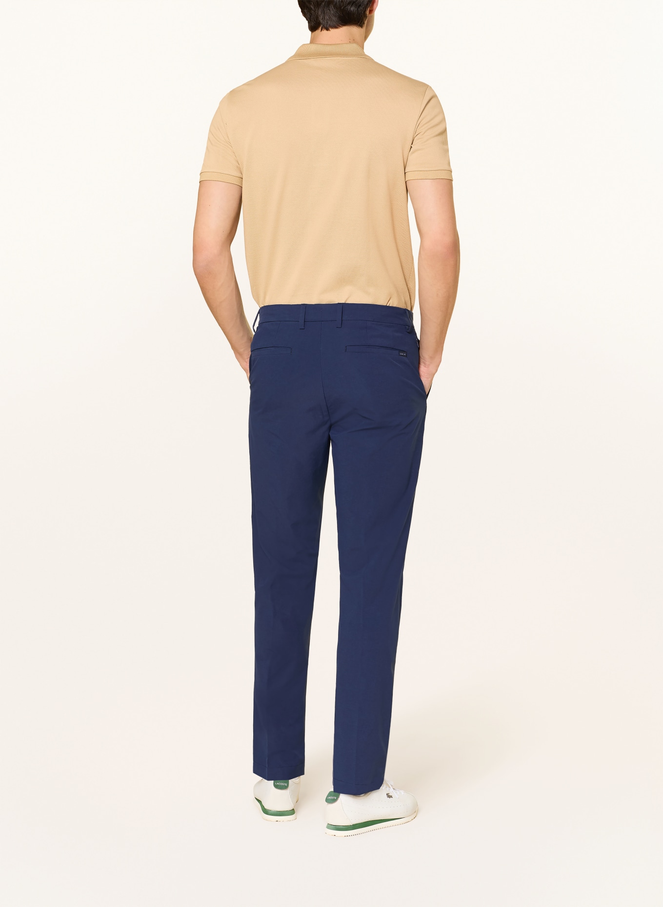 LACOSTE Piqué-Poloshirt Slim Fit: BEIGE