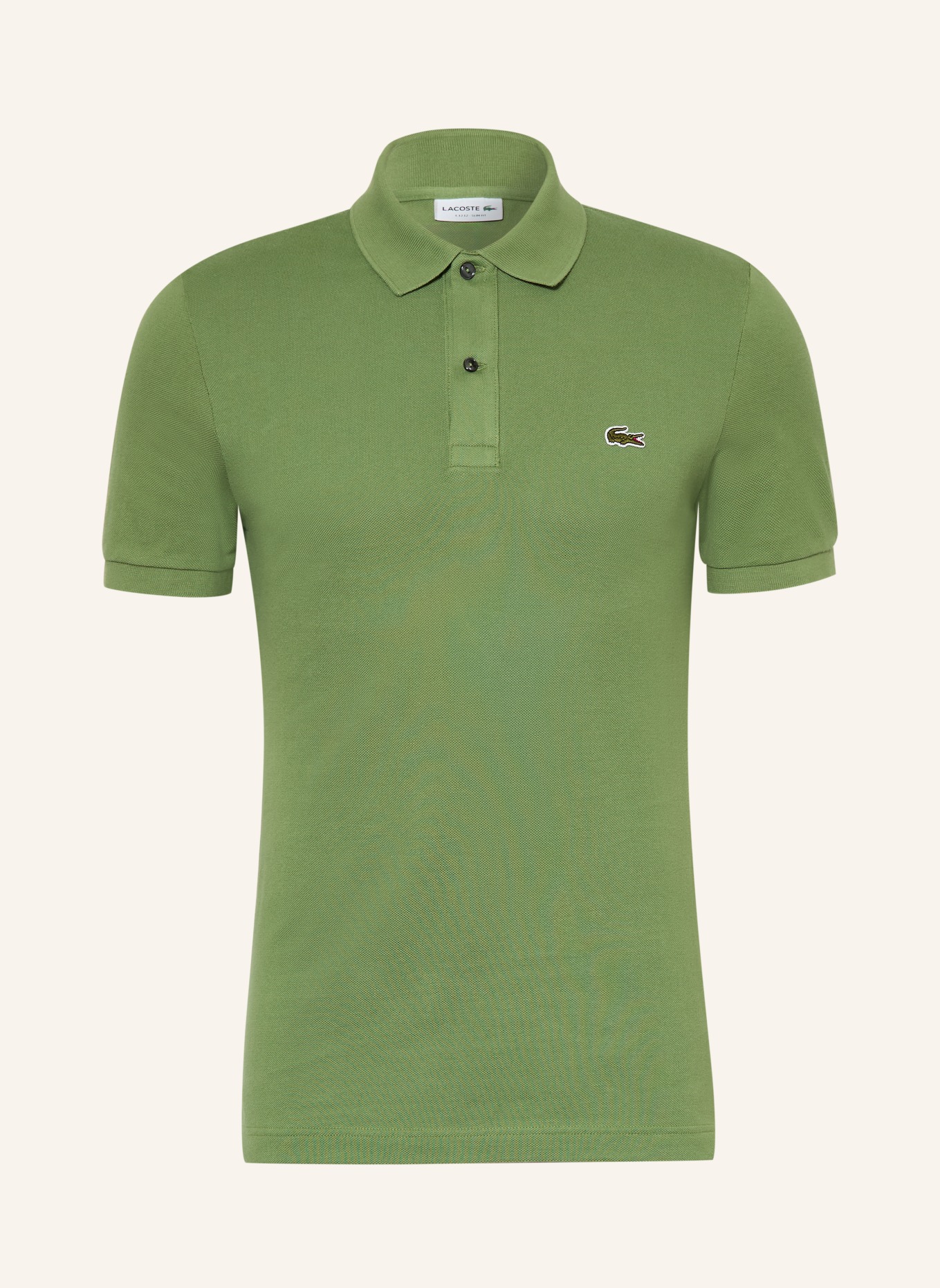 LACOSTE Piqué-Poloshirt Slim Fit: GRÜN