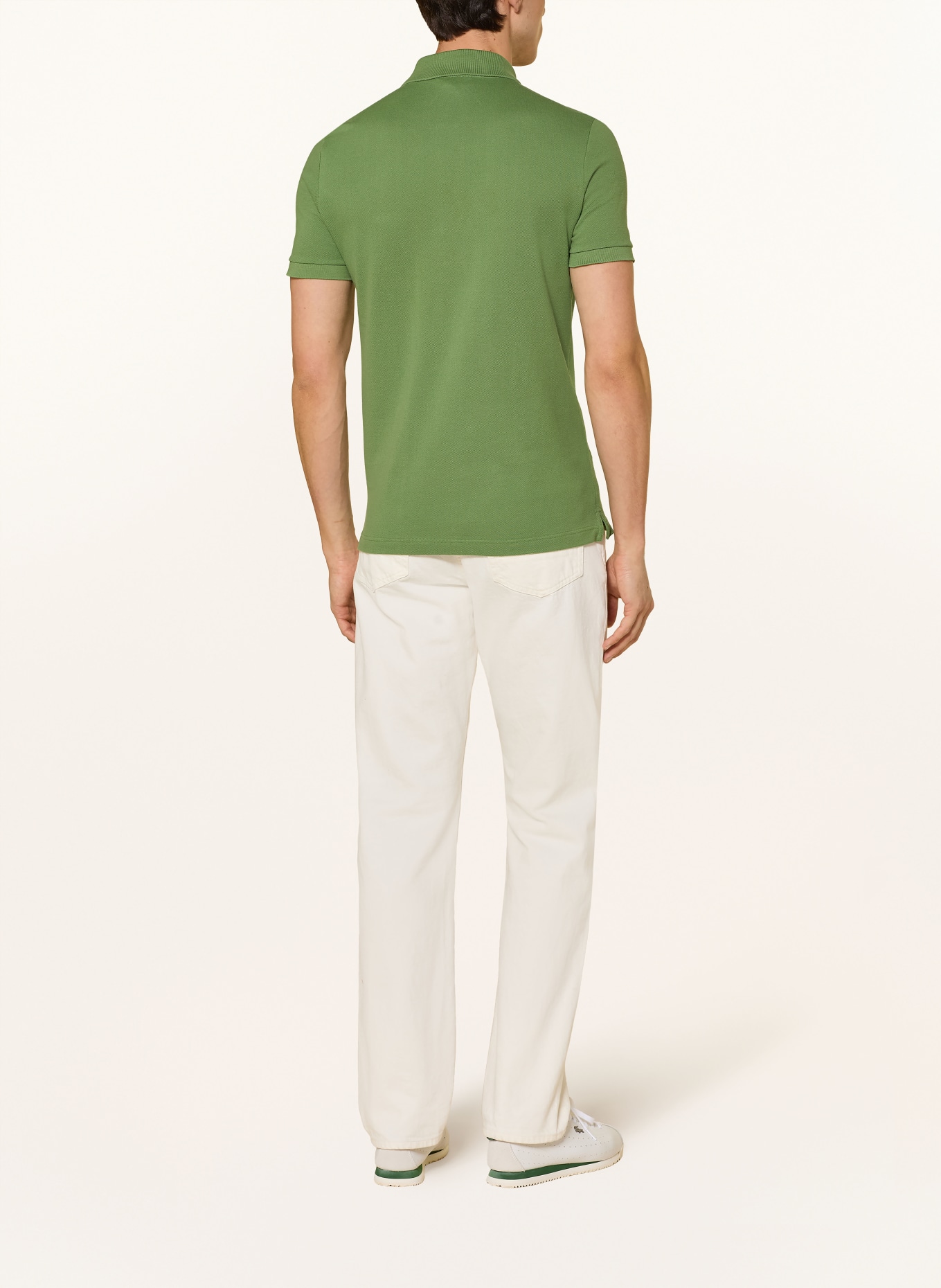 LACOSTE Piqué-Poloshirt Slim Fit: GRÜN