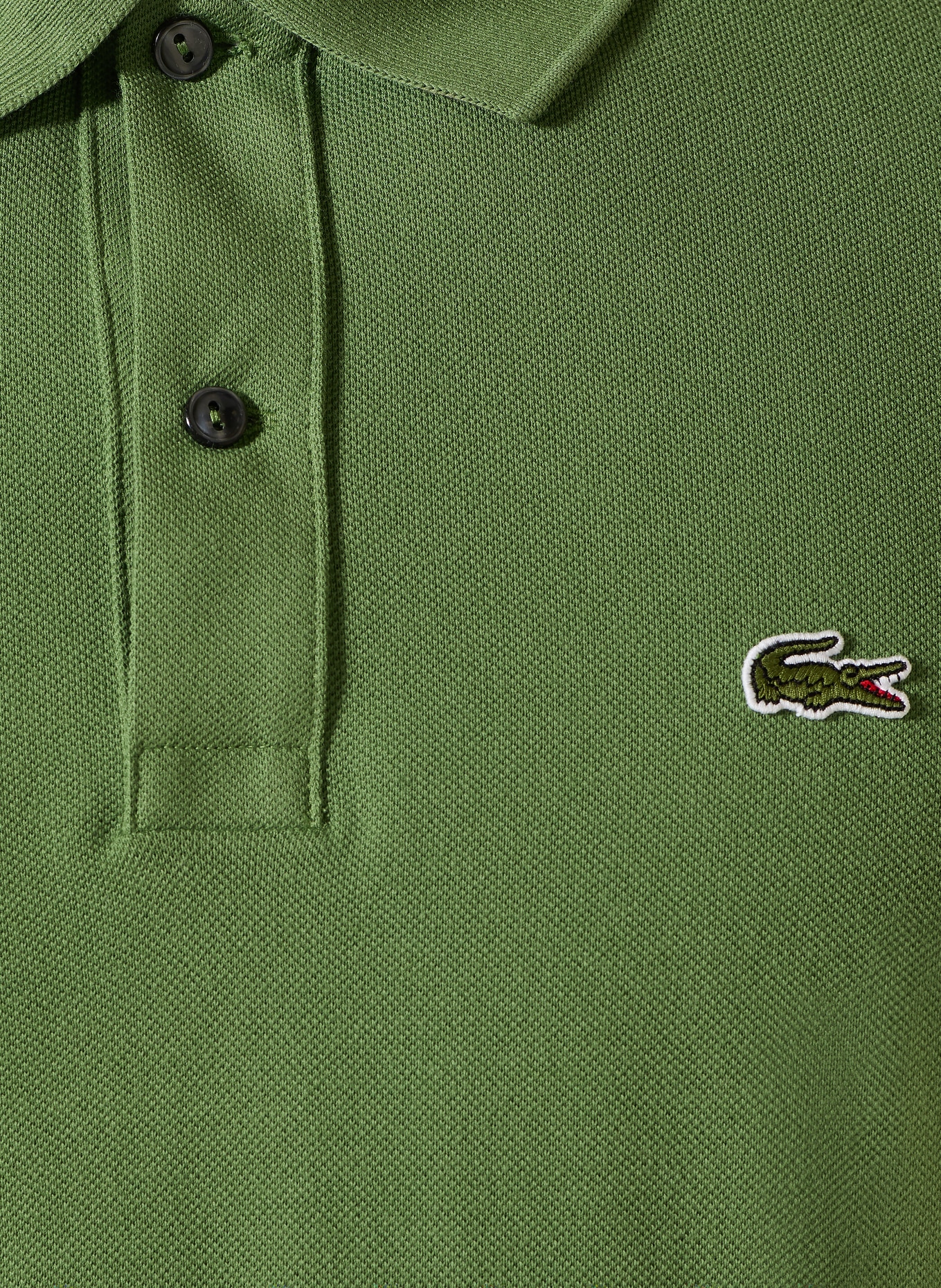LACOSTE Piqué-Poloshirt Slim Fit: GRÜN