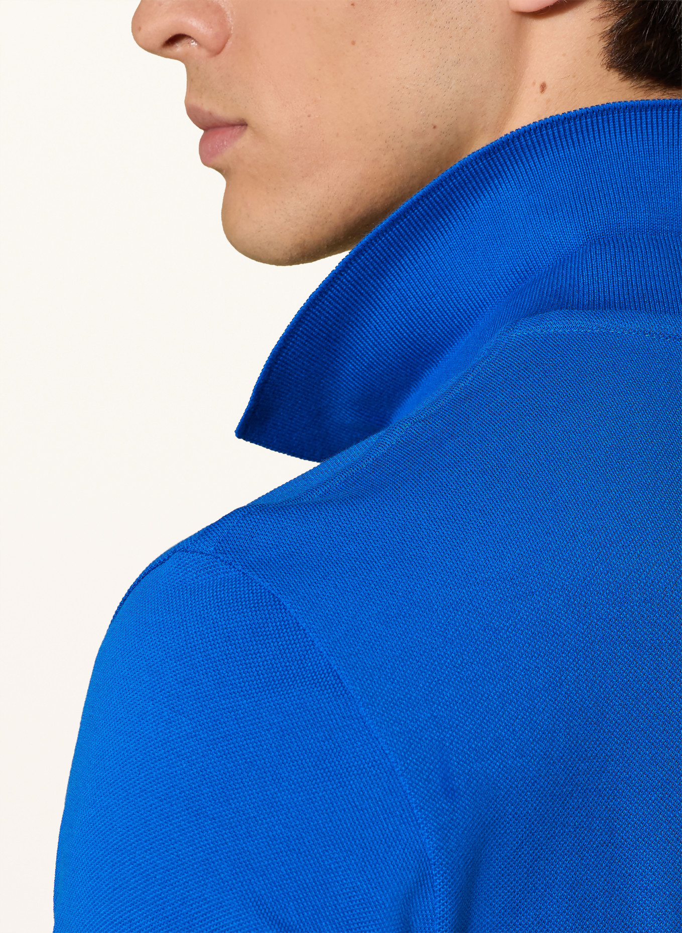 LACOSTE Piqué-Poloshirt Slim Fit: BLAU