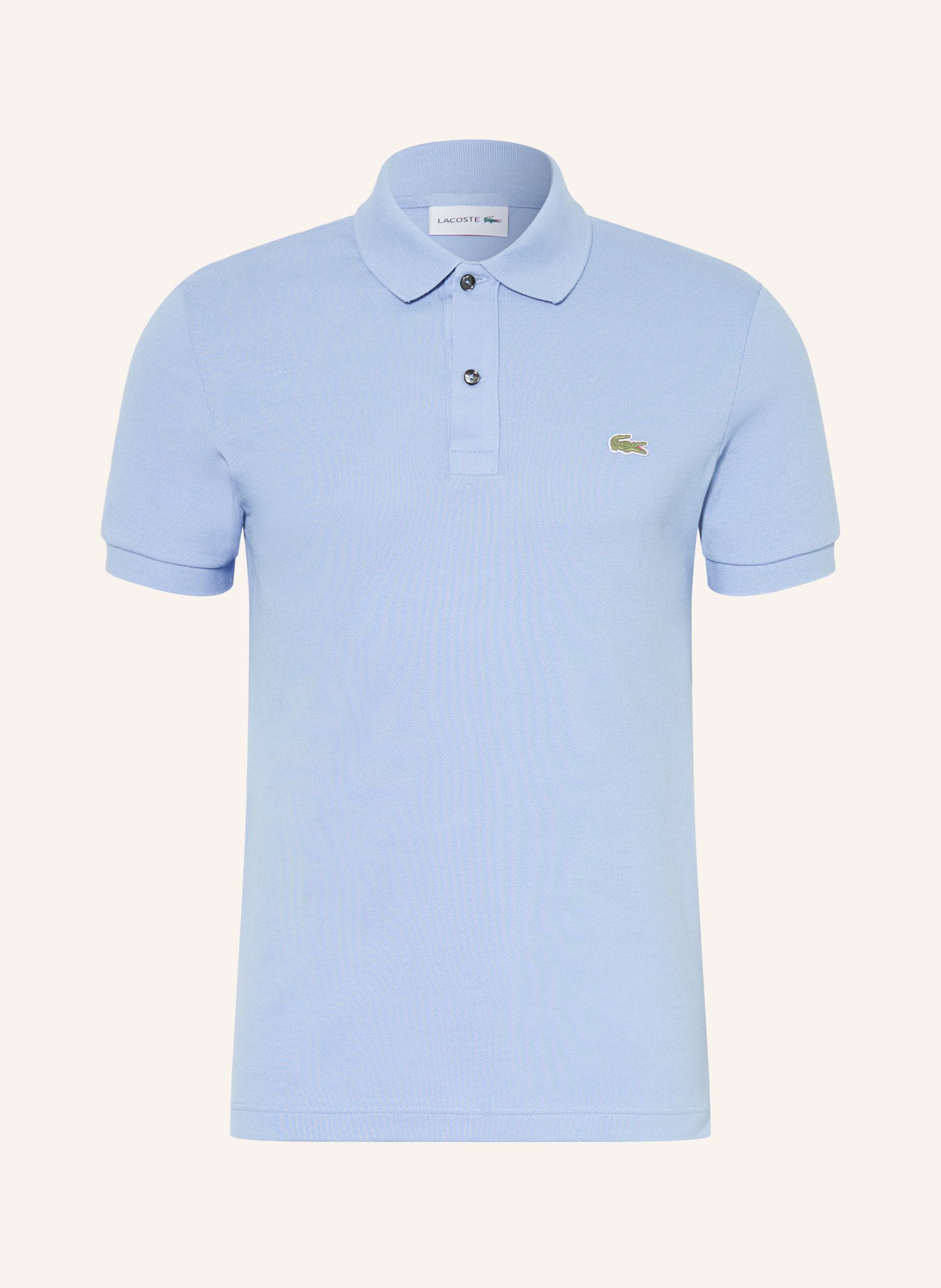 LACOSTE Piqué-Poloshirt Slim Fit: HELLBLAU