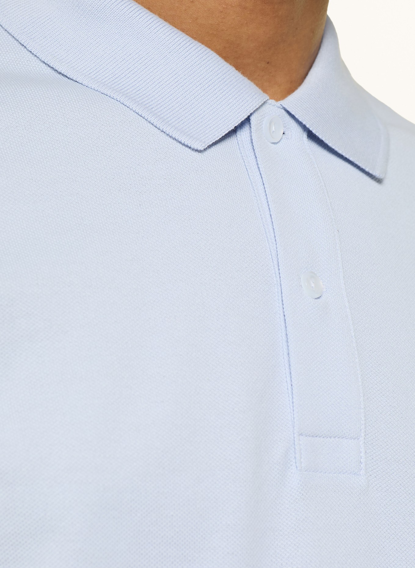 LACOSTE Piqué-Poloshirt Slim Fit: HELLBLAU
