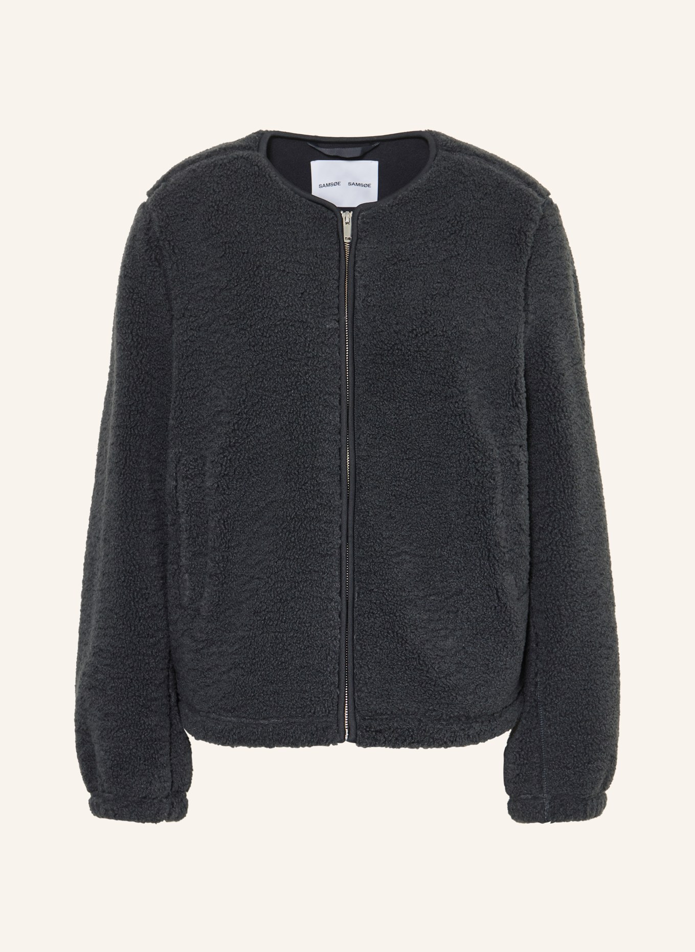 SAMSØE  SAMSØE Teddyfell-Jacke SAAUTUMN: DUNKELGRAU