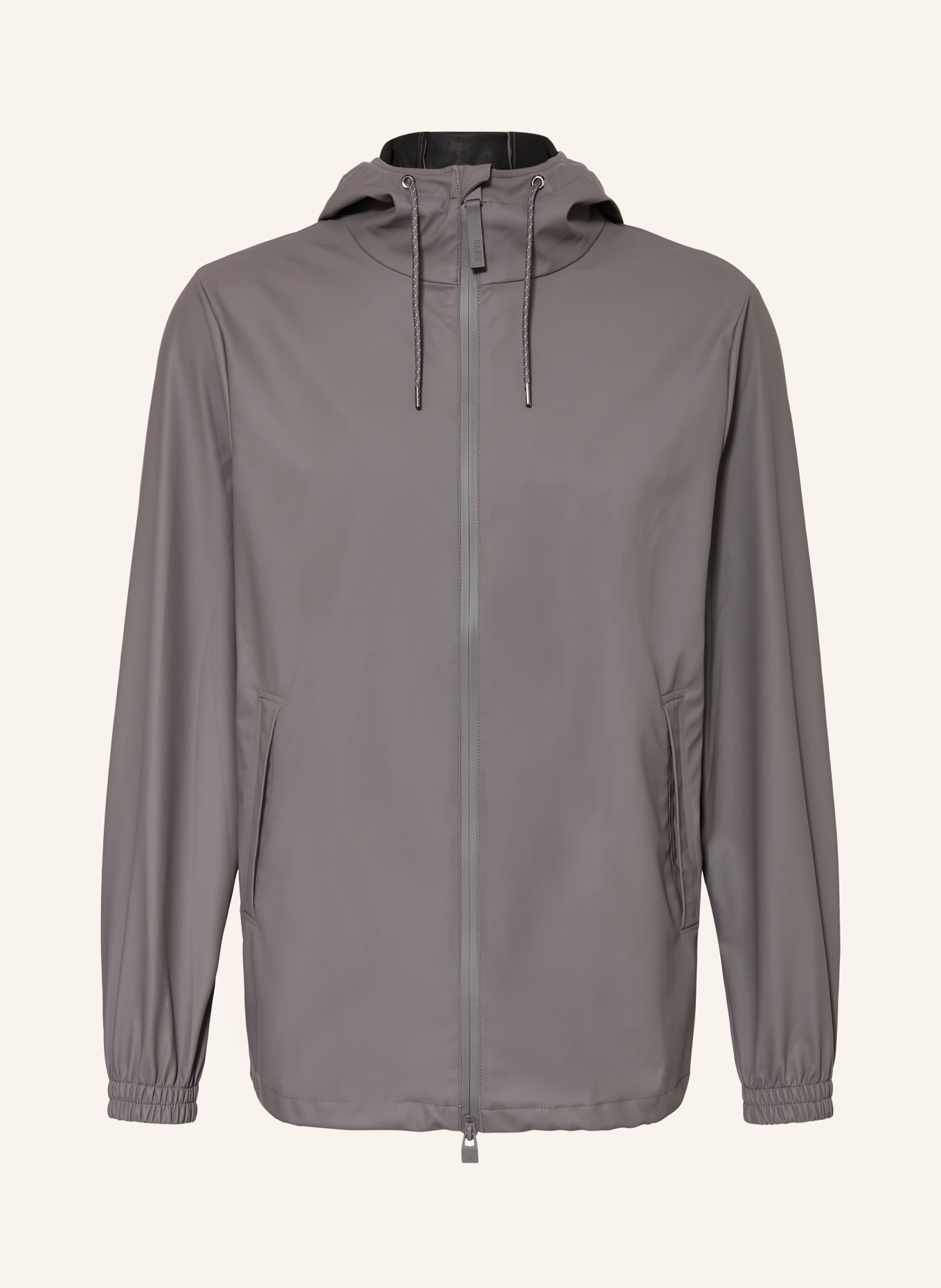 RAINS Veste de pluie STORM BREAKER W3: GRIS