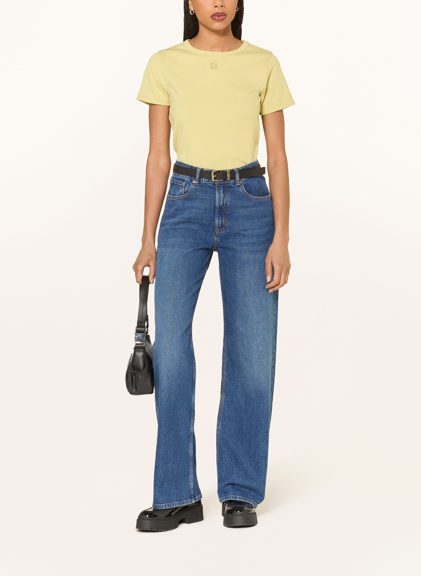 HUGO T-Shirt DELORIS: HELLGRÜN